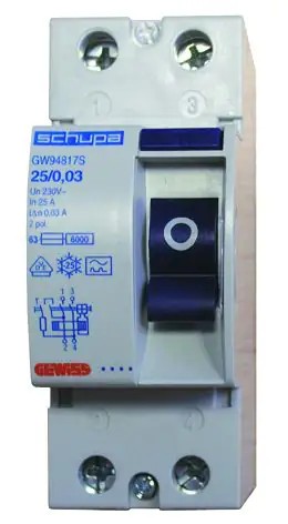 Gewiss FI-Schutzschalter 40A, 2-polig, 0,03 A