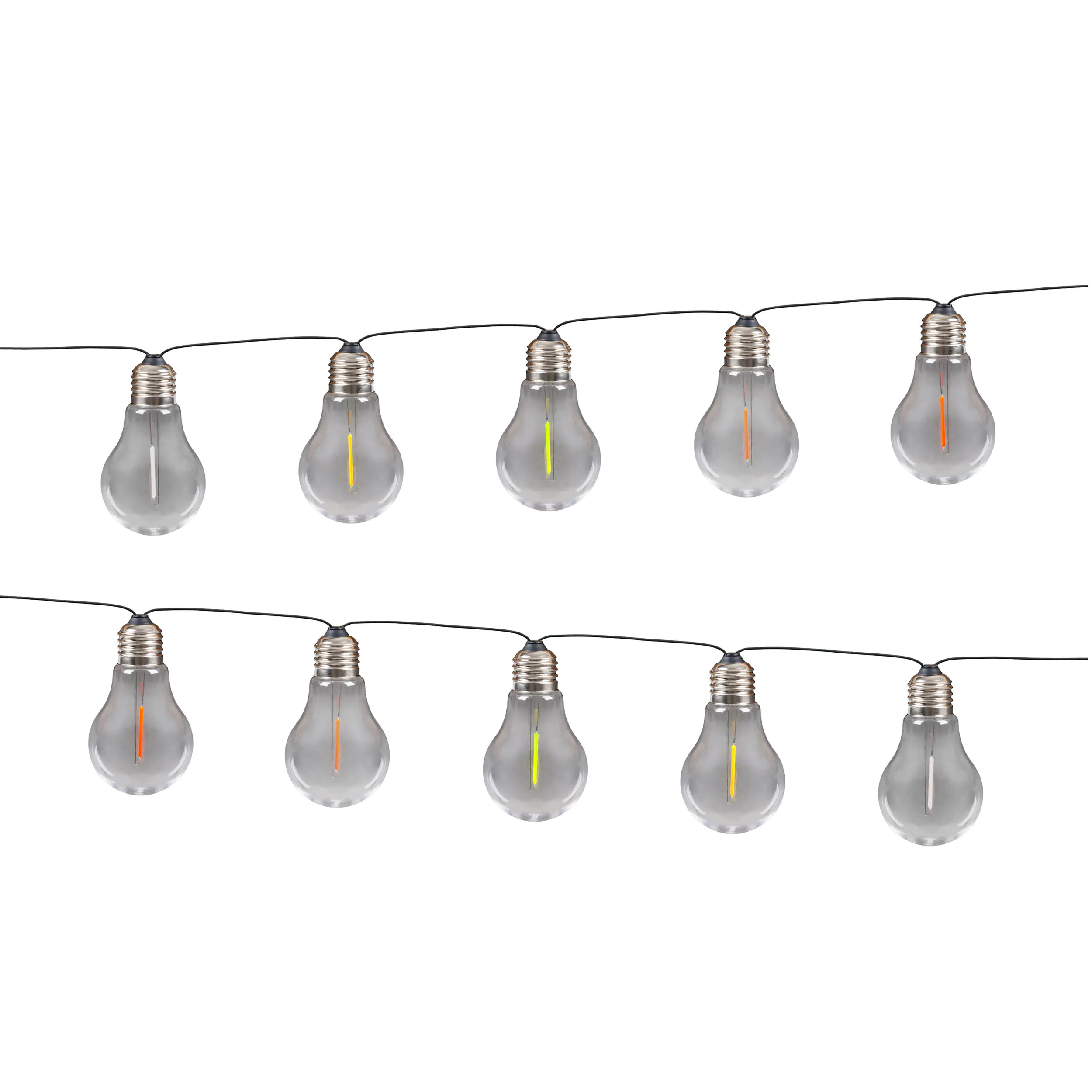 Light & More LED Solarleuchte 10er Set bunt