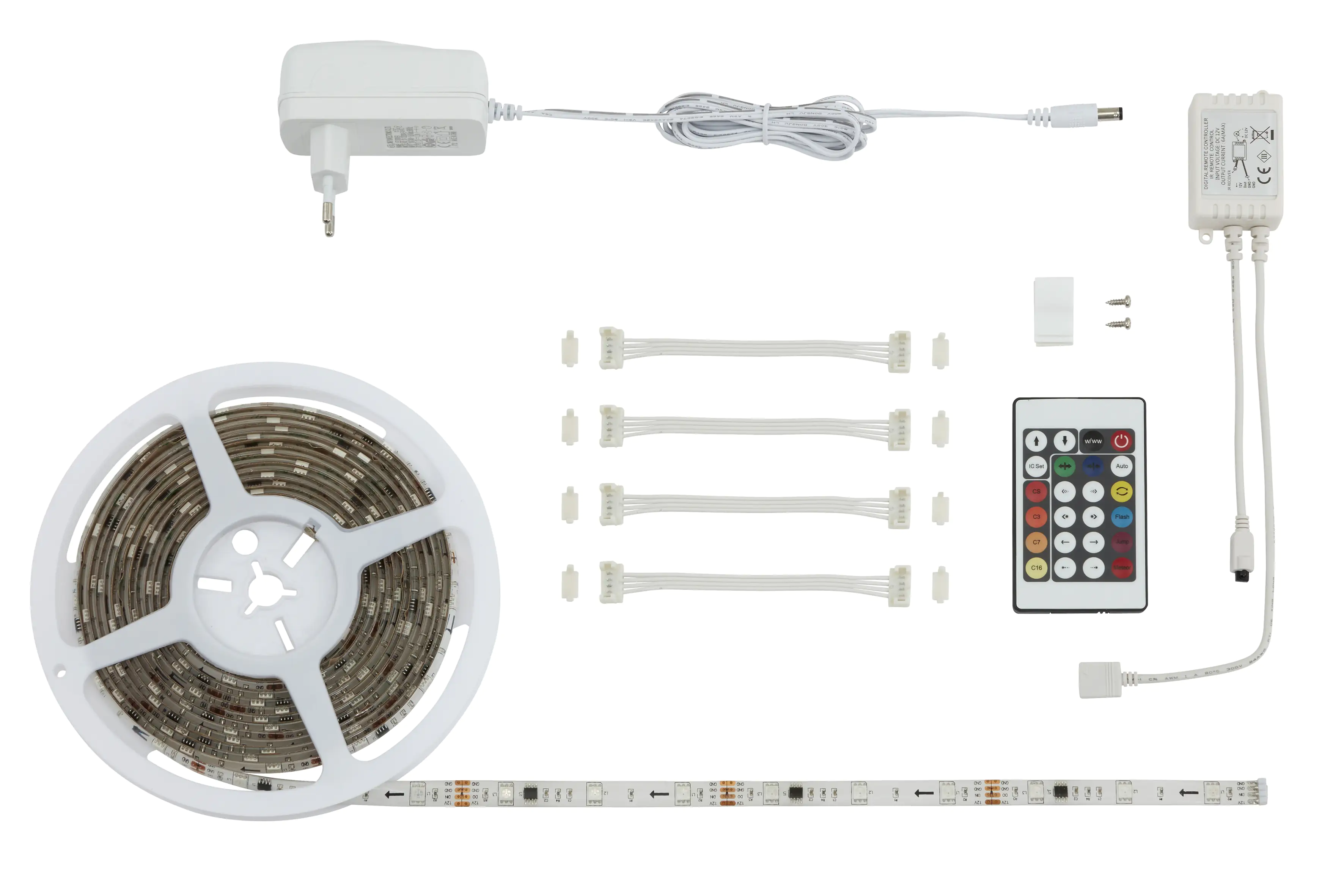 Briloner LED-Stripe RGB digital 5 m 150 x RGB mit Farbwechselfunktion