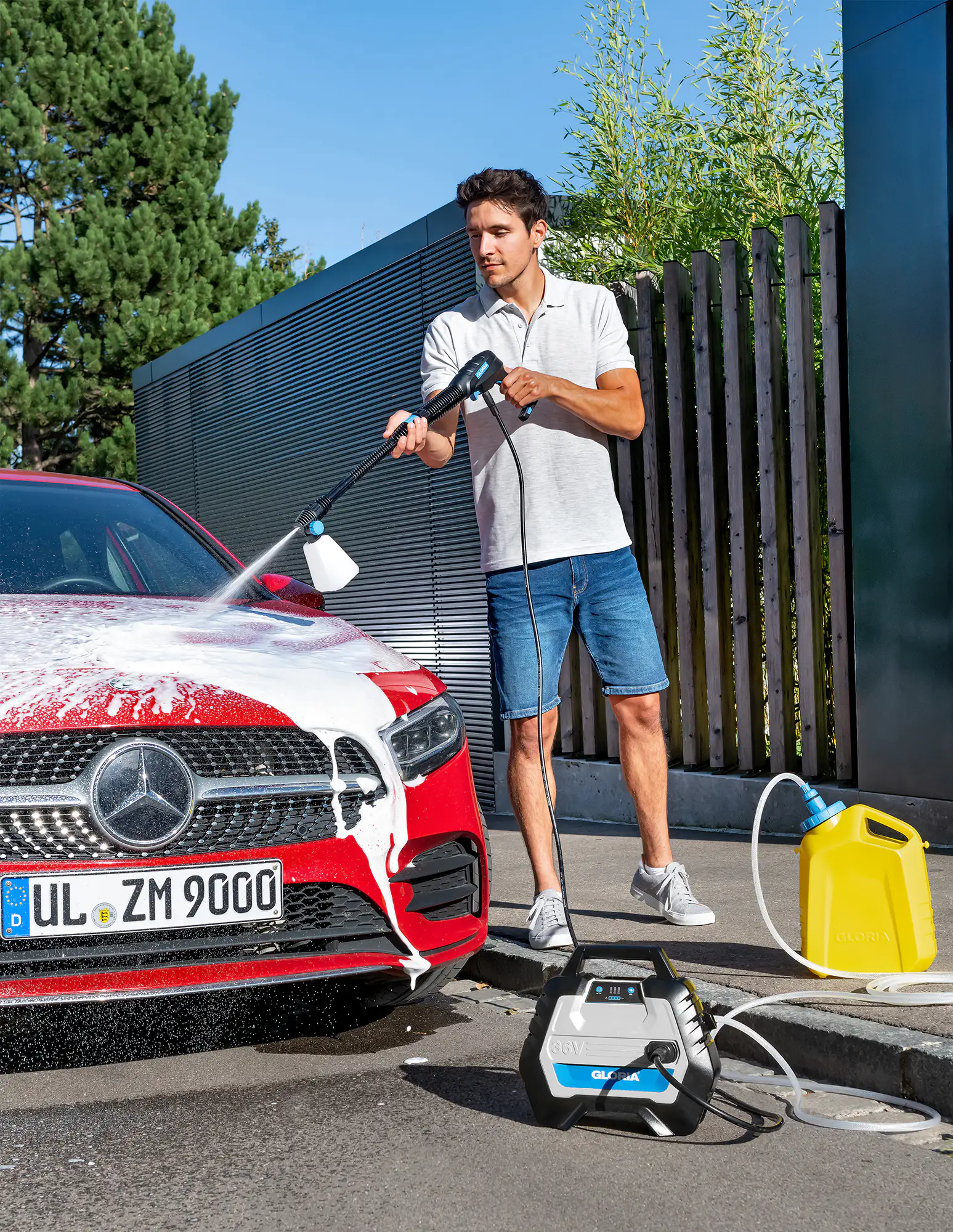 Gloria Hochdruckpistole MultiJet 36 V inkl. 4 Ah Akku und Ladegerät
