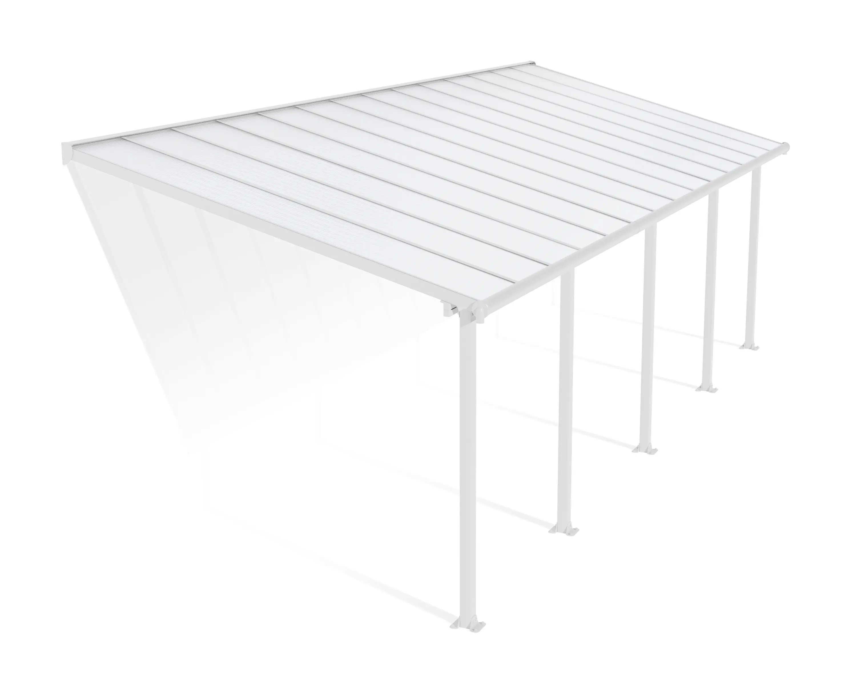Canopia Terrassenüberdachung Olympia 3x8.6 weiß