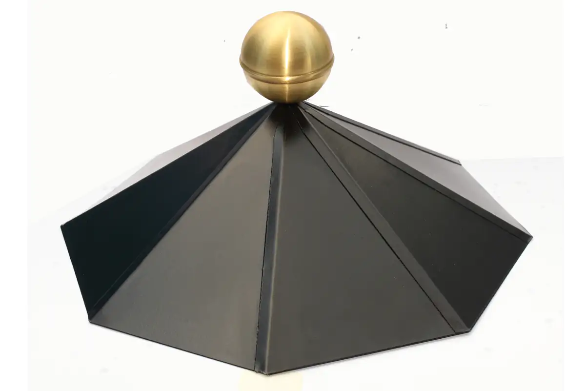 SKAN HOLZ Firstkappe 8eckig für 8-Eck Pavillons, Stahlblech,lackiert