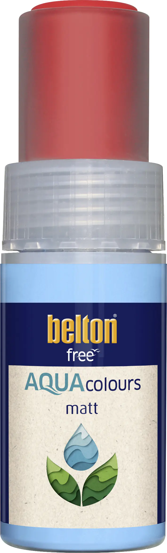 belton free Lackstift AQUAcolours 9 ml feuerrot matt