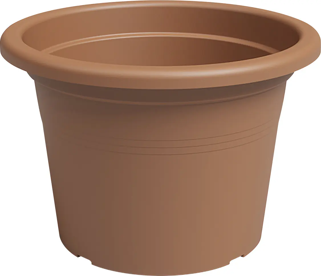 Artevasi Pflanztopf Venezia Cilindro Kunststoff terrakotta matt Ø 25 x 18 cm