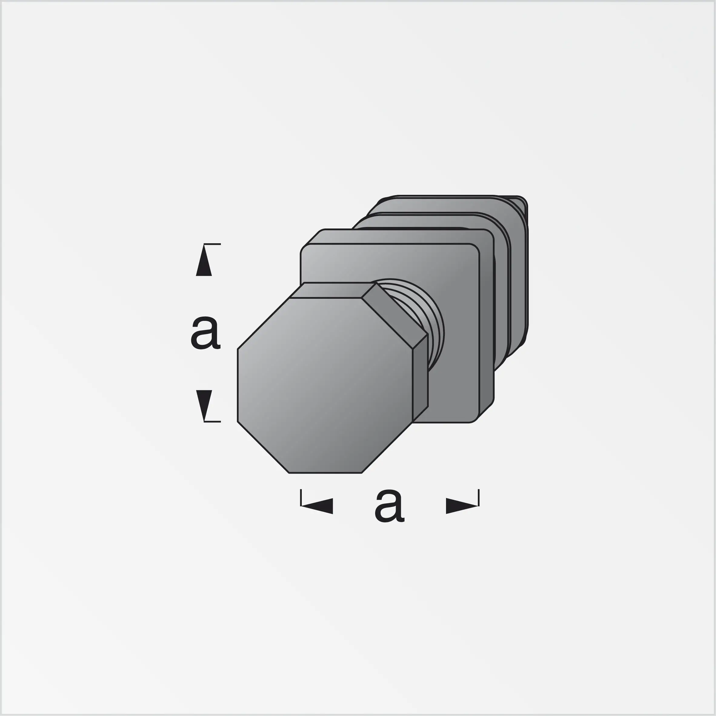 alfer Verstellfuß 23.5 mm 23.5 mm PVC (Kunststoff) glatt schwarz