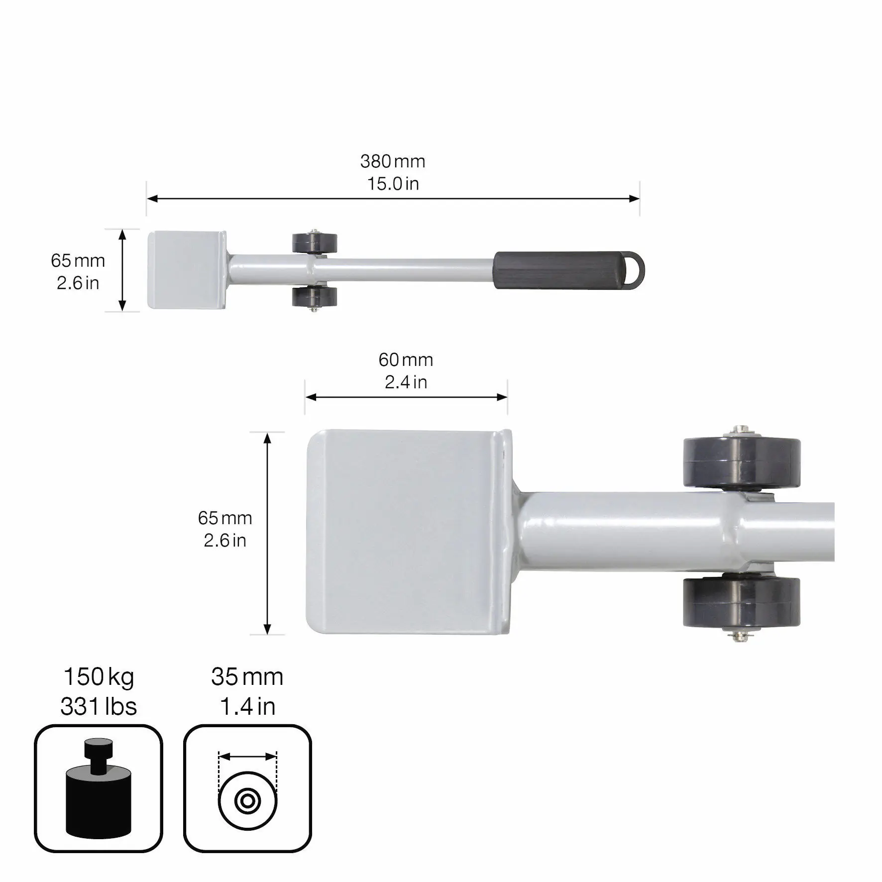 Wagner Möbelheber mit Hebelschaufel 38 cm Traglast 150 kg