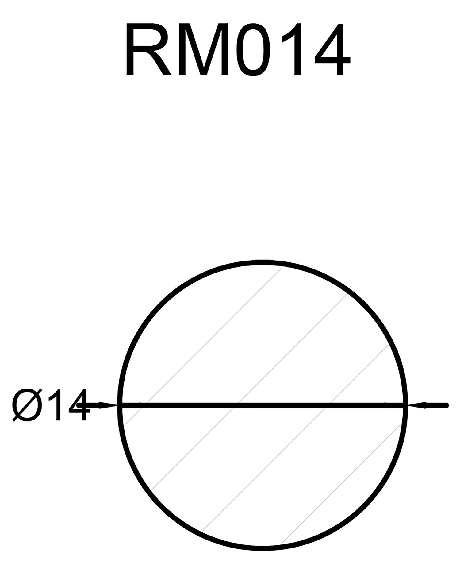 FN Neuhofer Rundstab glatt 100 cm 14 x 14 mm Buche