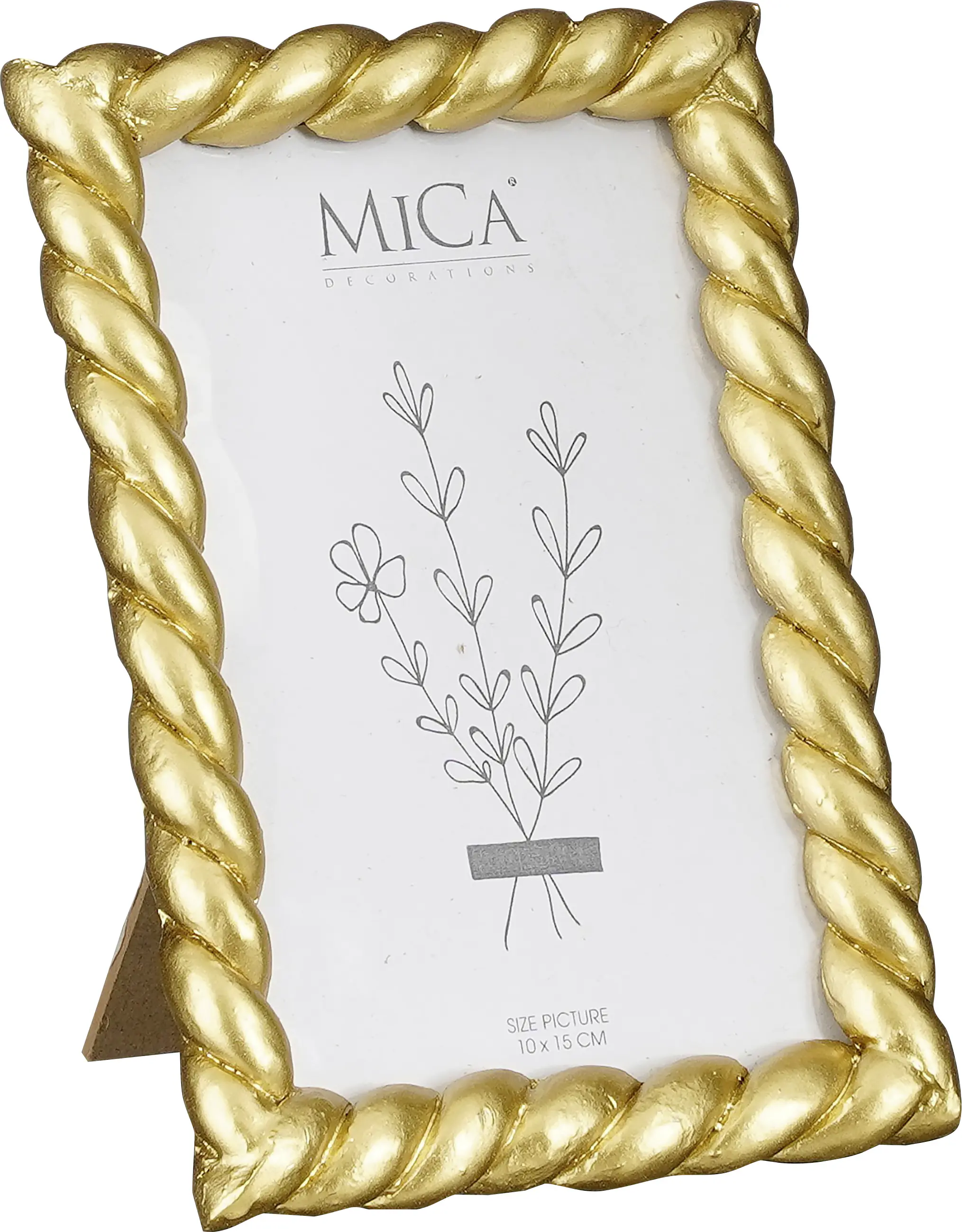 Mica Bilderrahmen Windsor gold Polyresin 11,5 x x 16,5 cm