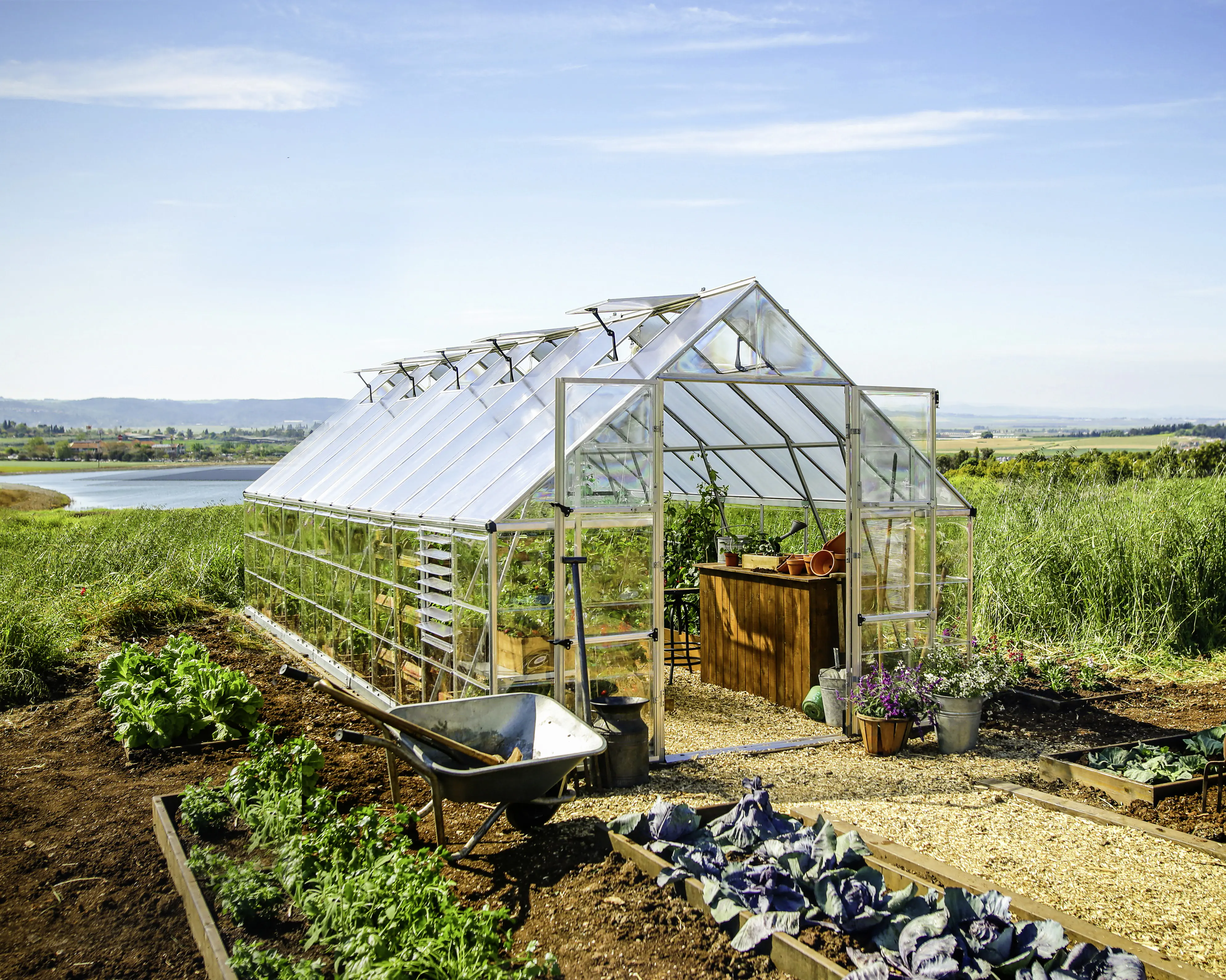 Canopia Gewächshaus Balance Alu silber 724 x 304 cm