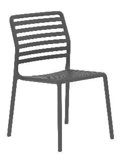 Primaster Stapelstuhl Toledo Kunststoff anthrazit B-Ware