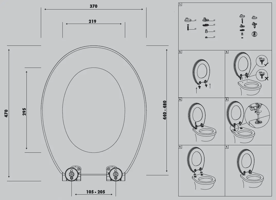 Primaster WC-Deckel mit Absenkautomatik weiß