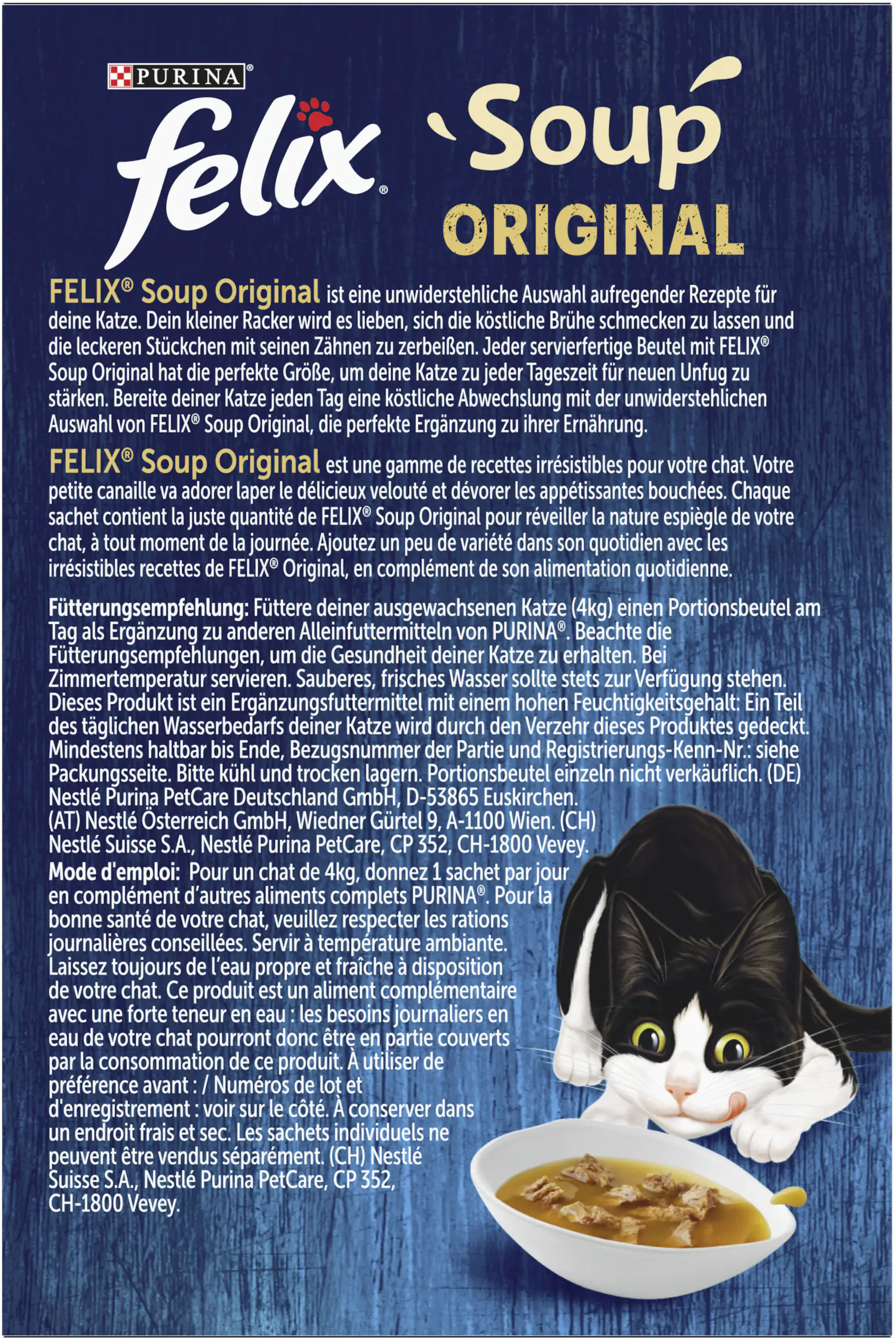 Felix Soup Geschmacksvielfalt aus dem Wasser Mix 6 x 48 g Felix Soup Geschmacksvielfalt aus dem Wasser Mix 6 x 48 g