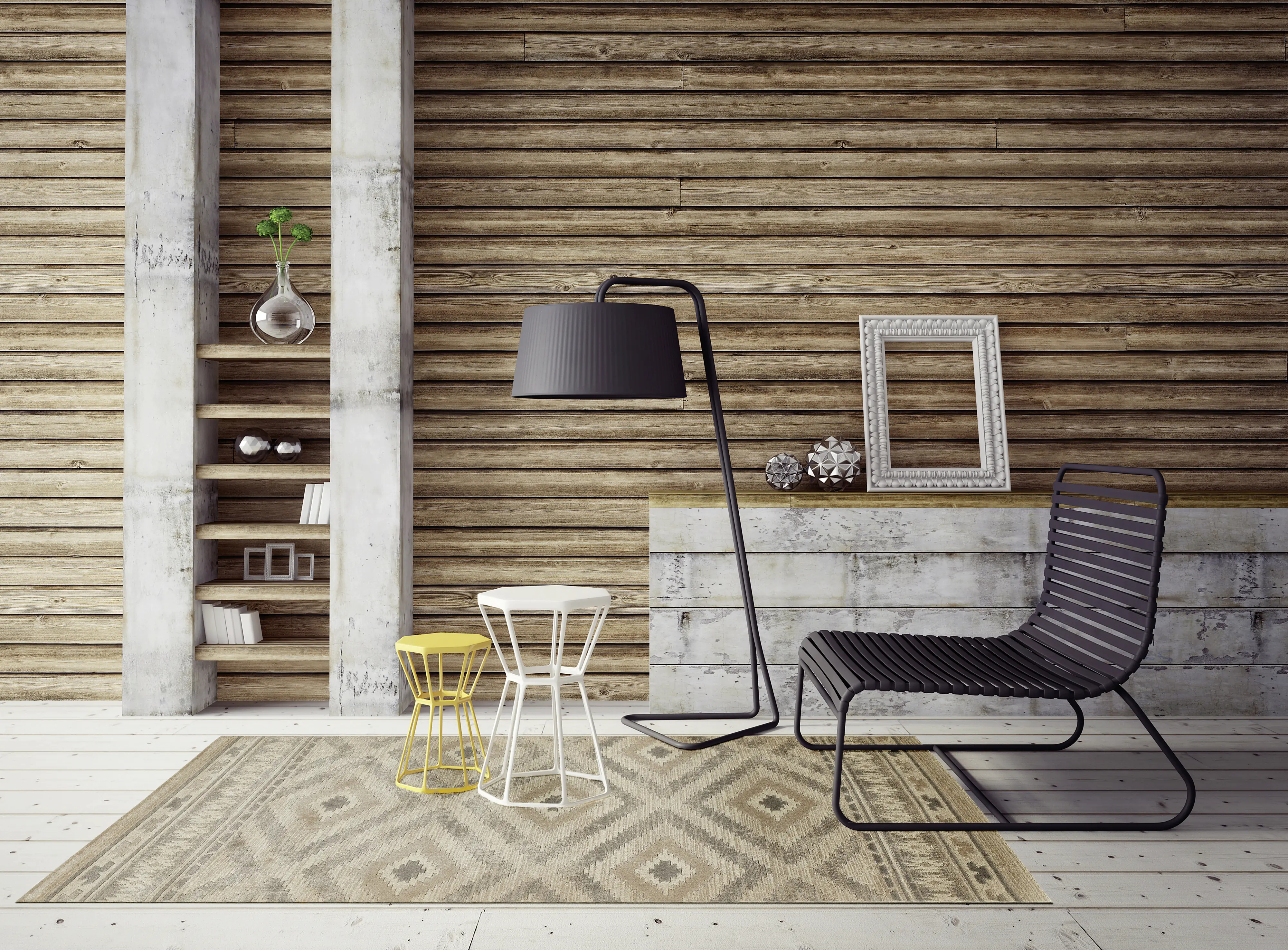 LUXOR living Teppich Castell grau-beige, 160 x 230 cm