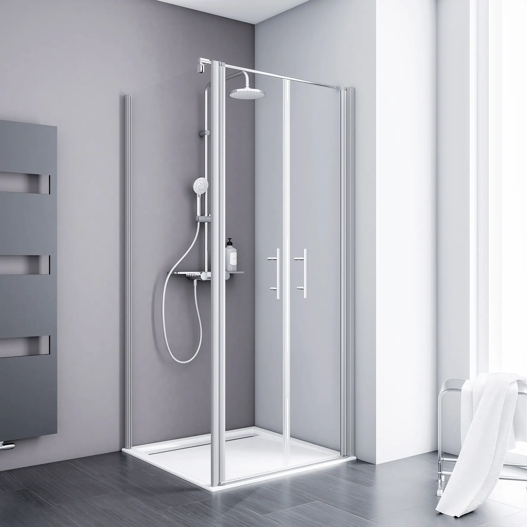 Schulte Pendeltür Seitenwand 79,2-81,2 x 200 cm Alexa Style 2.0