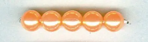 Glorex Wachs Perlen 6 mm 60 Stück, orange