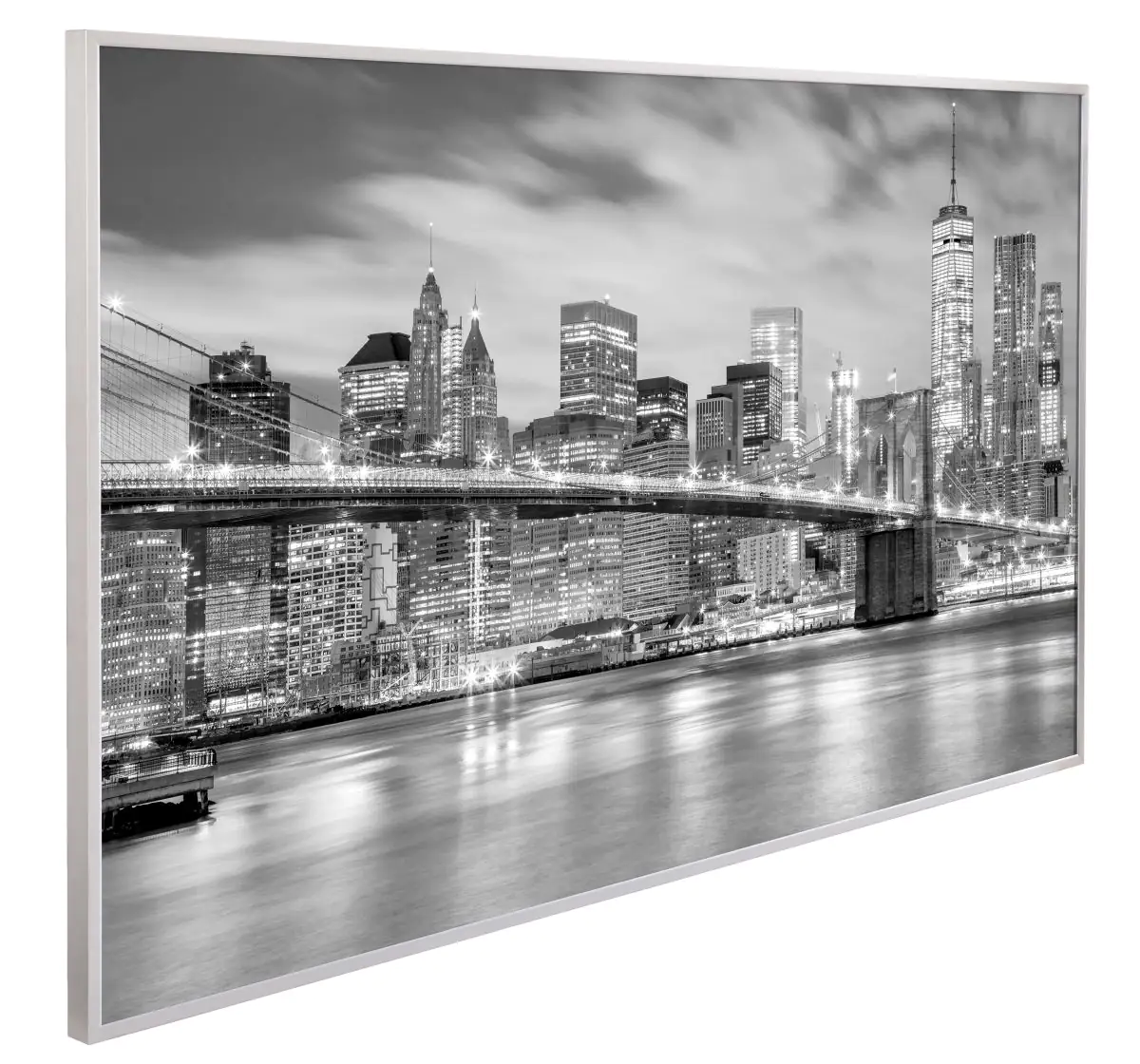 papermoon Infrarotheizkörper EcoHeat 60X100 cm 600 Watt, Brooklyn Bridge