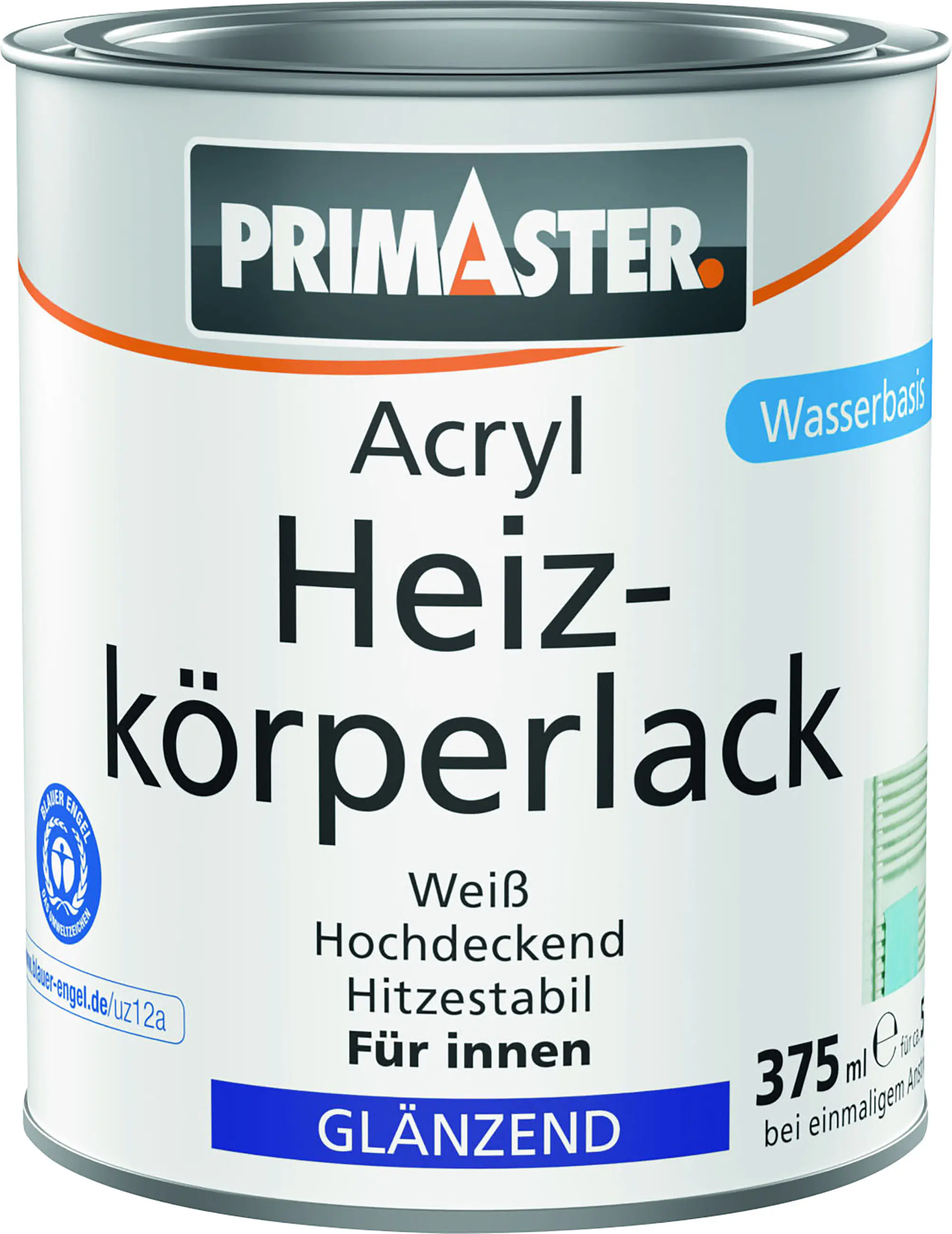 Primaster Acryl Heizkörperlack weiß glänzend 375 ml