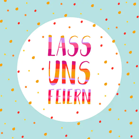 4014995498120 Braun & Company Servietten Lass uns feiern 33 x 33 cm - 20er Pack