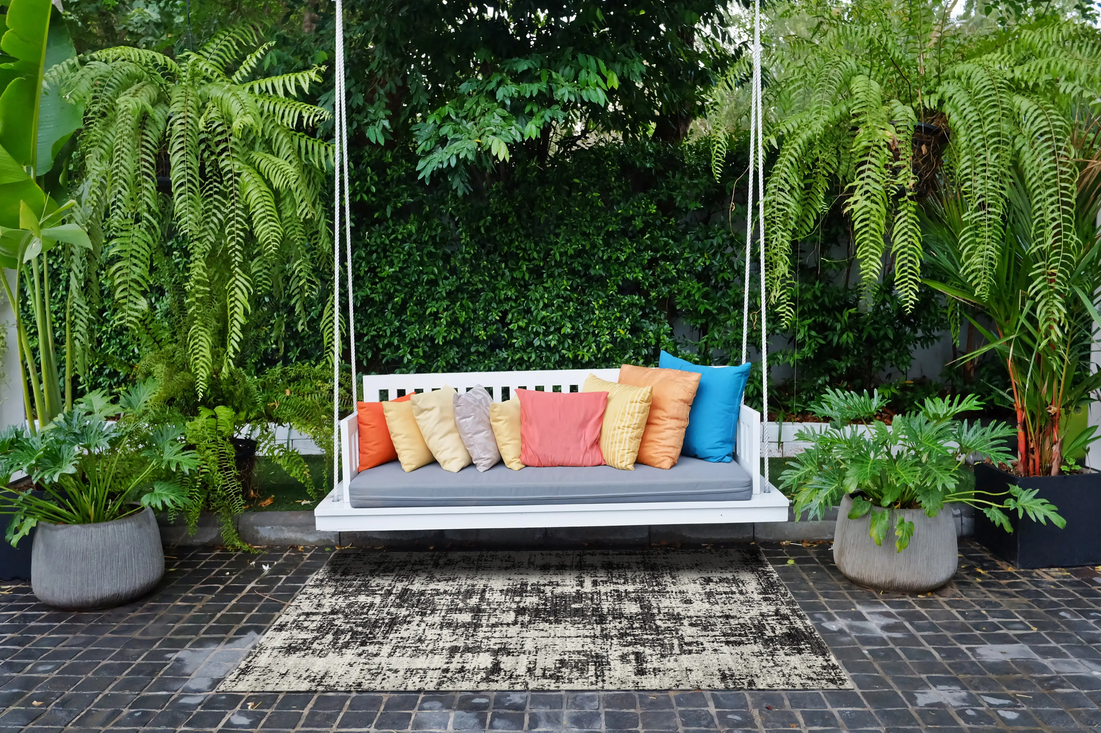 Andiamo In- und Outdoorteppich Bonnie anthrazit-grau, 120 x 170 cm