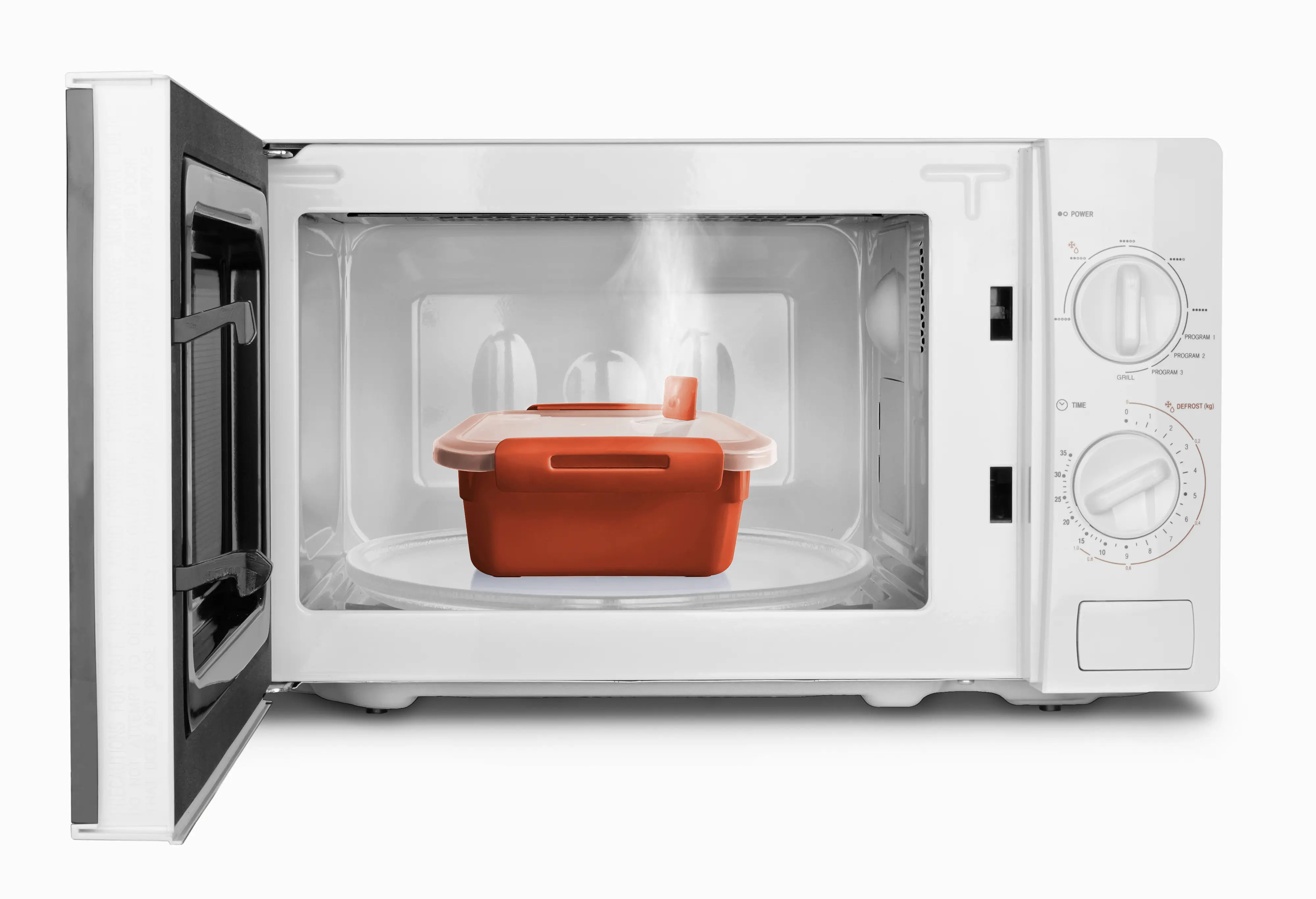 Rotho Lunchbox Memory 1,1 l, 19,5 x 19,5 x 9,1 cm, papaya rot