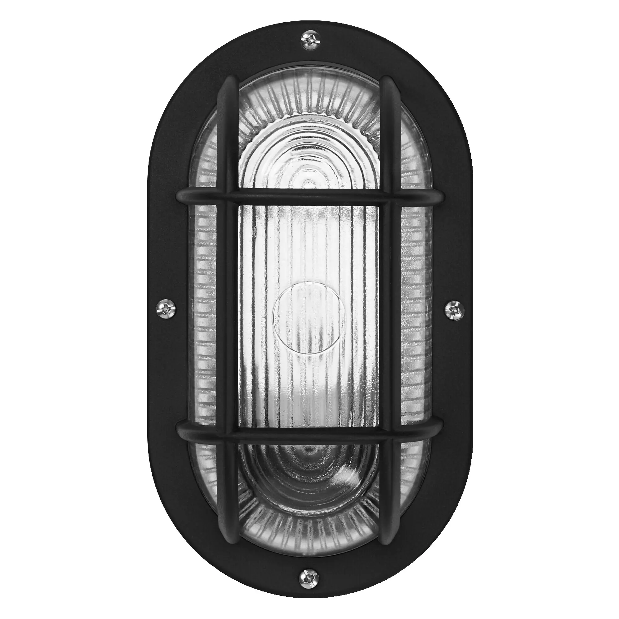 Osram LED Wandleuchte Bulkhead Essential Oval E27 schwarz Osram LED Wandleuchte Bulkhead Essential Oval E27 schwarz