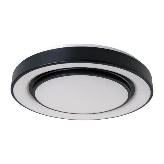 Light&More LED Deckenleuchte Monterey 45W Ø 47,5 cm, schwarz