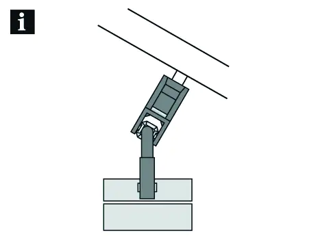 Gardinia Slophaken für Vertikalanlage weiß