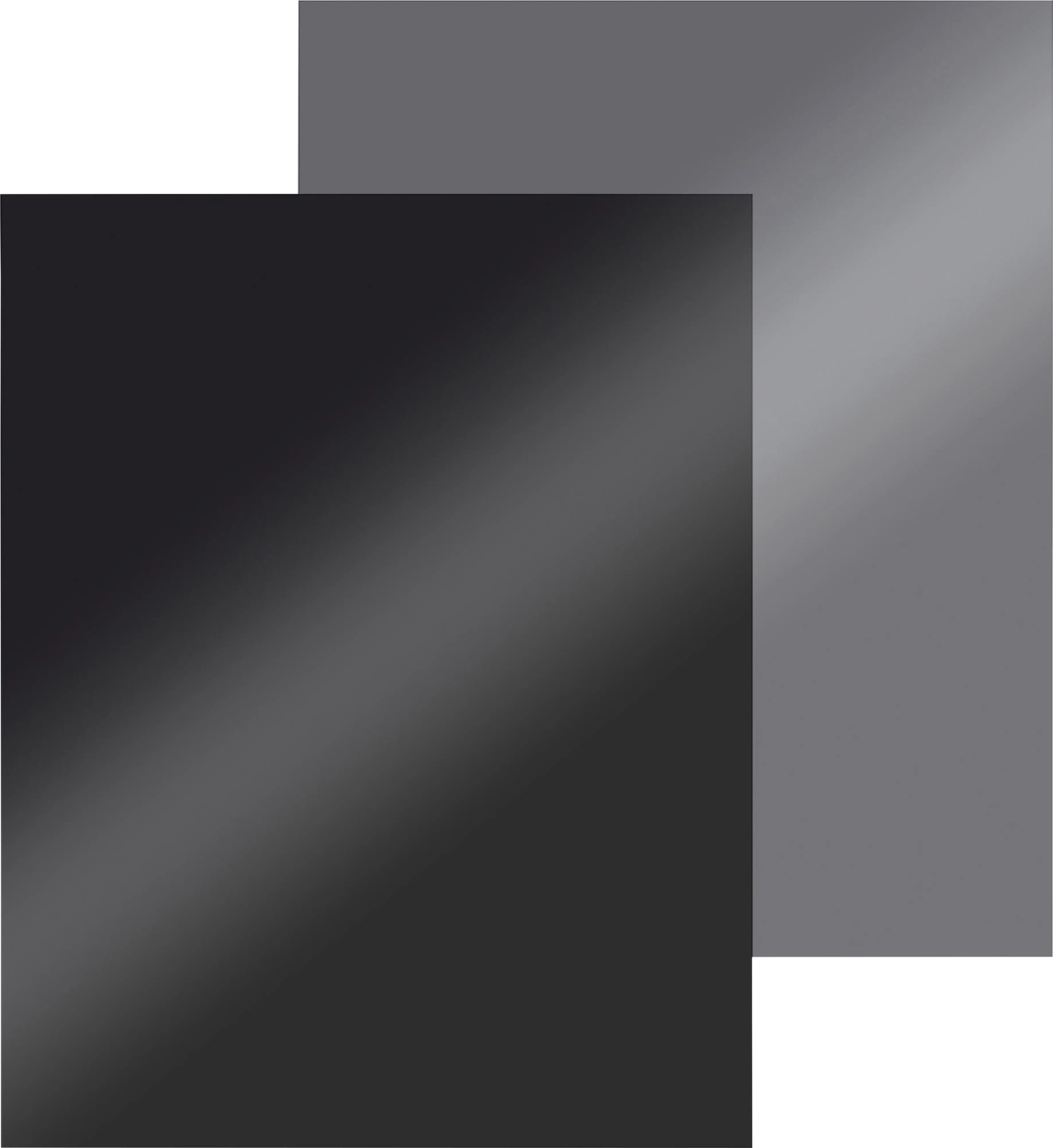 FireFix Stahlbodenplatte 90 x 105 cm schwarz-dunkelgrau