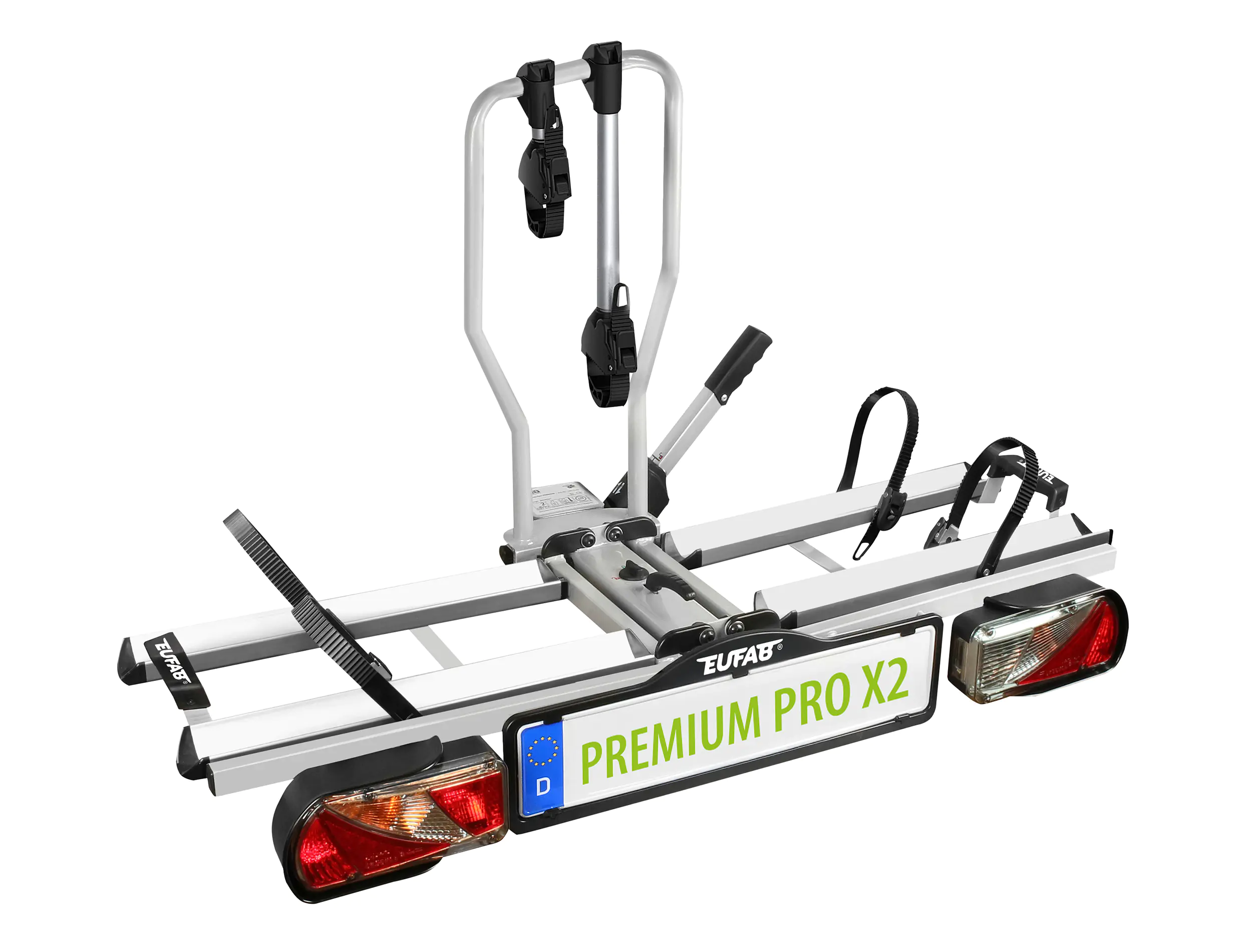 EUFAB Fahrradheckträger PREMIUM PRO XS für 2 Fahrräder komplett vormontiert EUFAB Fahrradheckträger PREMIUM PRO XS für 2 Fahrräder komplett vormontiert
