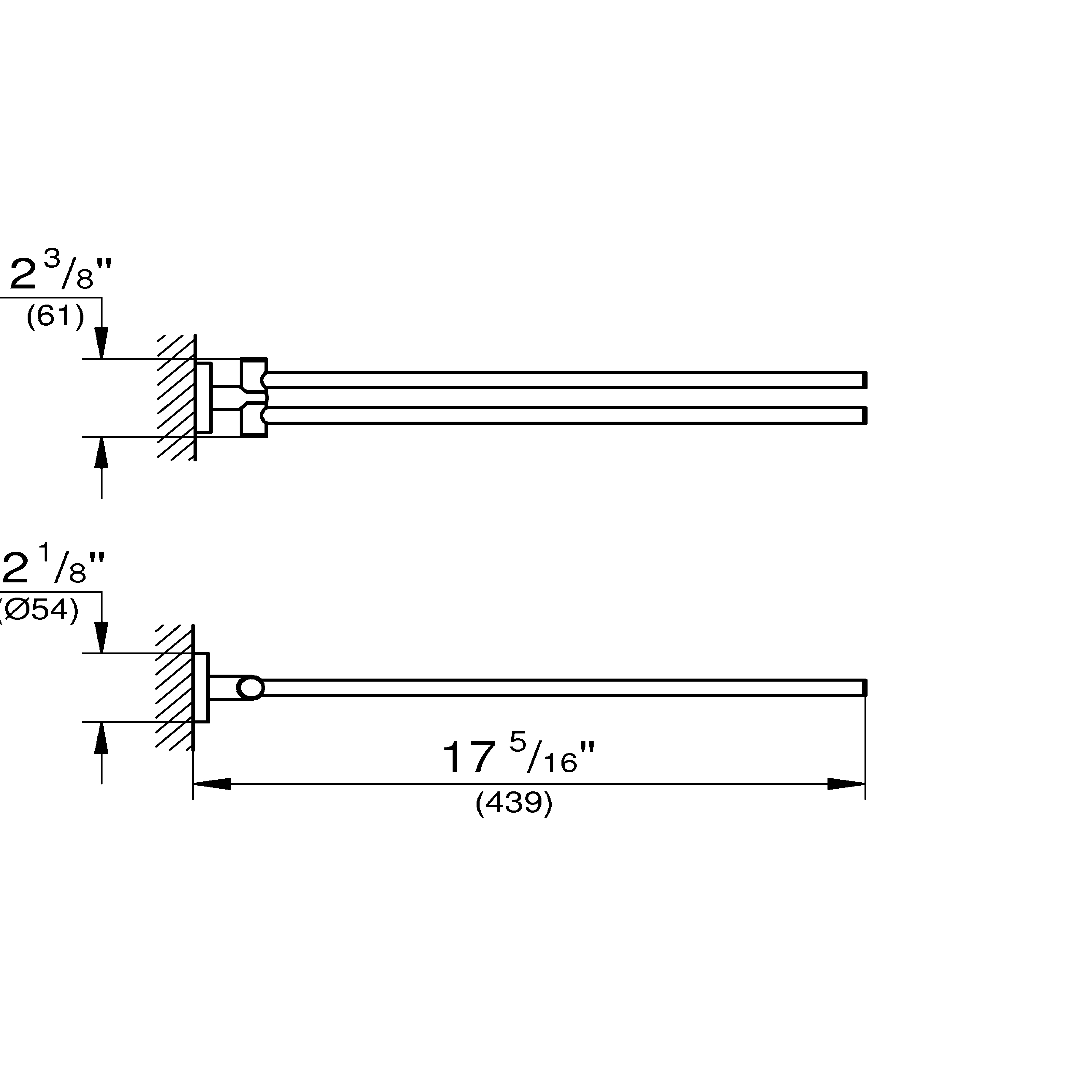 Grohe Start Cube Handtuchhalter supersteel schwenkbar