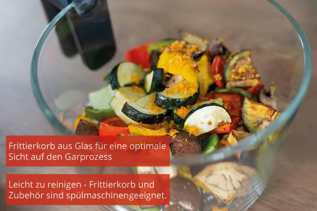 Unold Heißluftfritteuse Glas 3,5 L 1200 W schwarz Unold Heißluftfritteuse Glas 3,5 L 1200 W schwarz