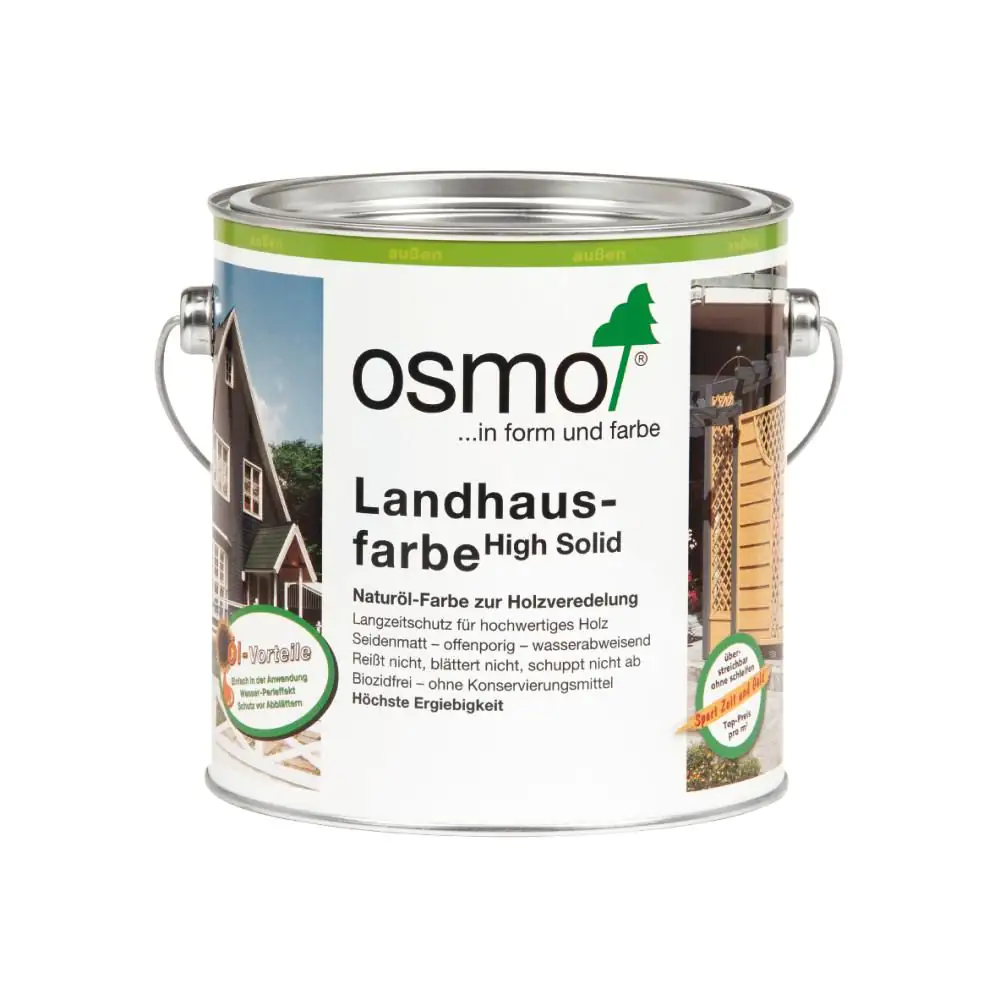 Osmo Landhausfarbe 2,5 L weiß