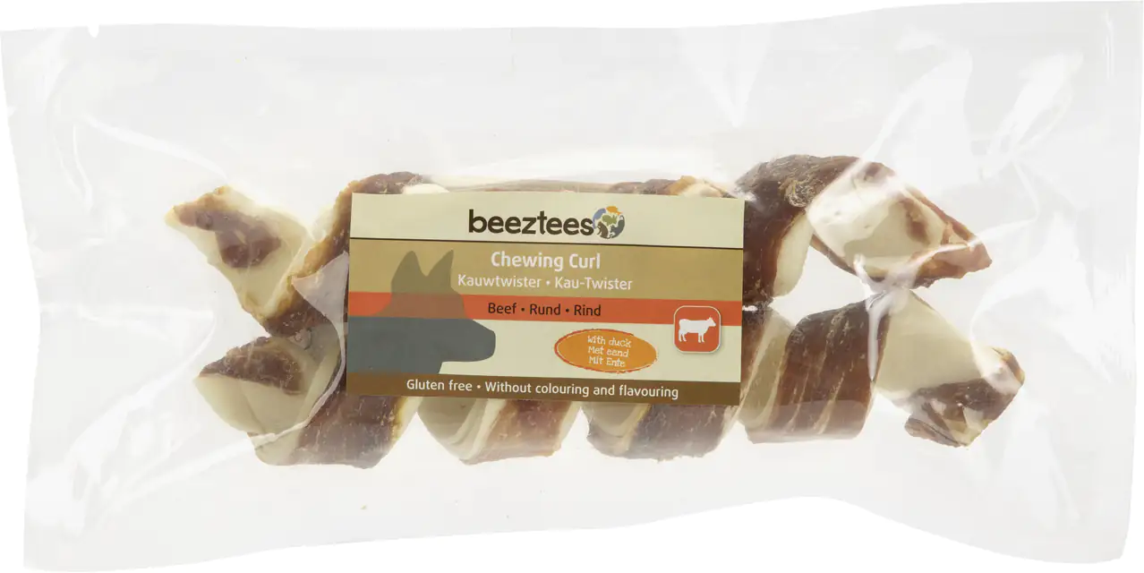 Beeztees Twister Ente Hundesnack 18 cm