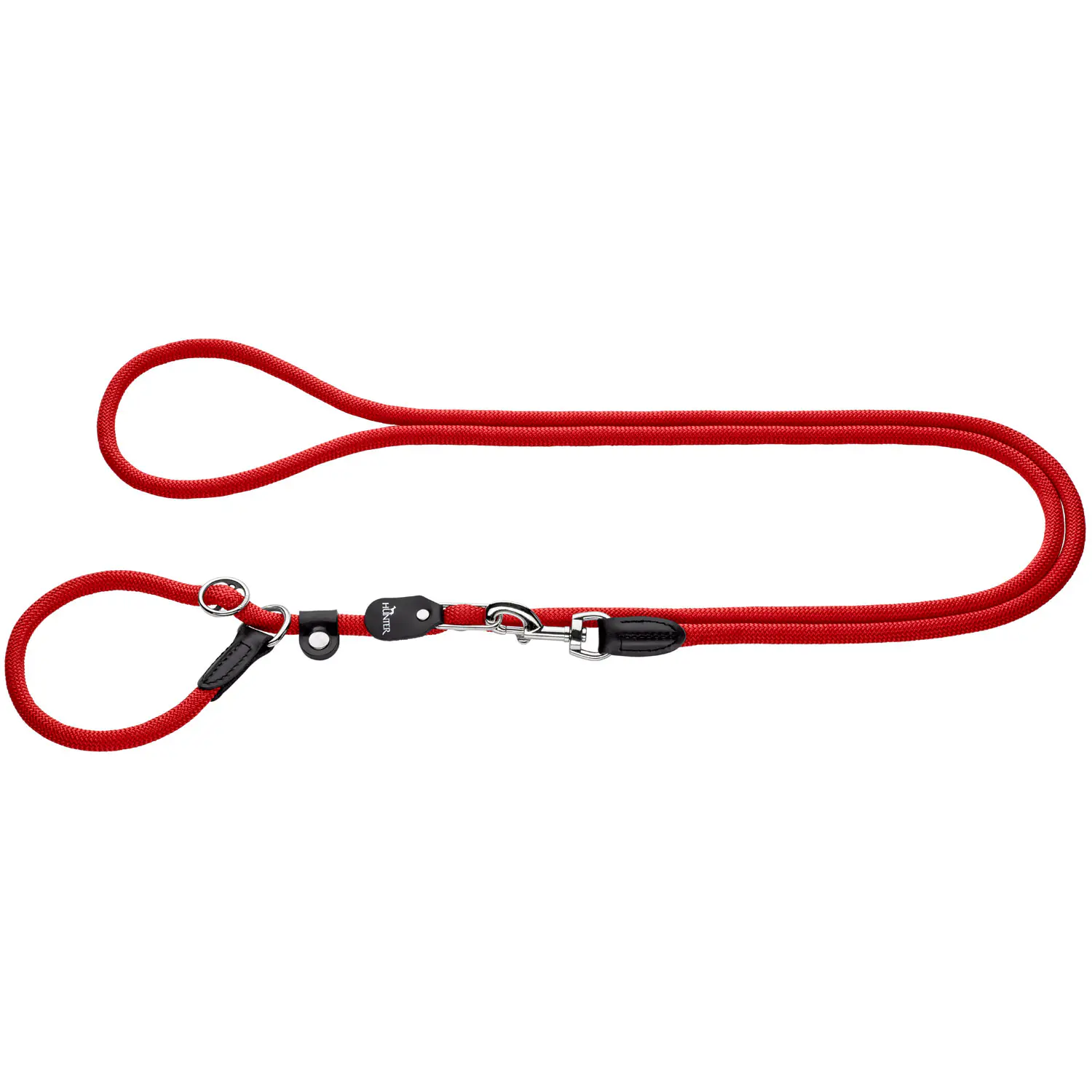 Hunter Hundeleine Freestyle mit Halsung 1,7 m x 0,8 cm rot