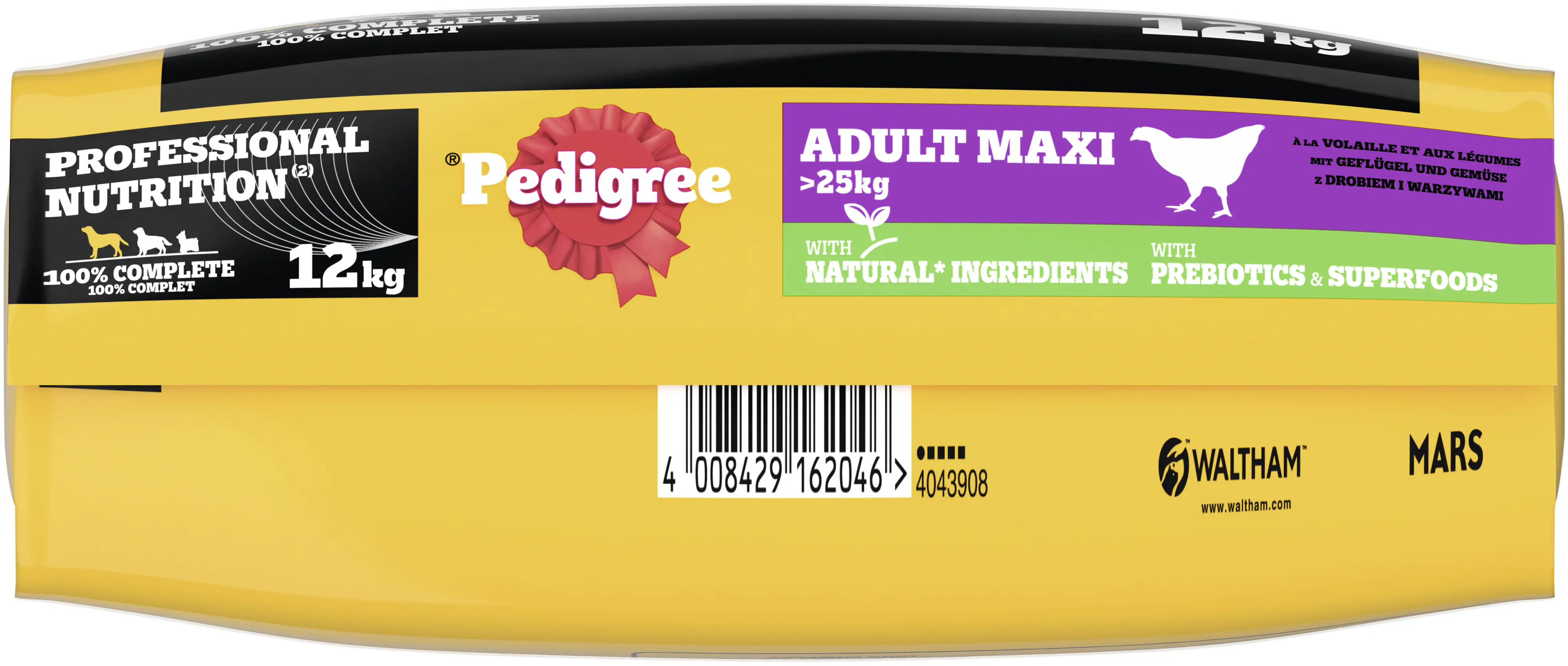 Pedigree Professional Nutrition Hundetrockenfutter Adult Maxi 12 kg Geflügel & Gemüse 