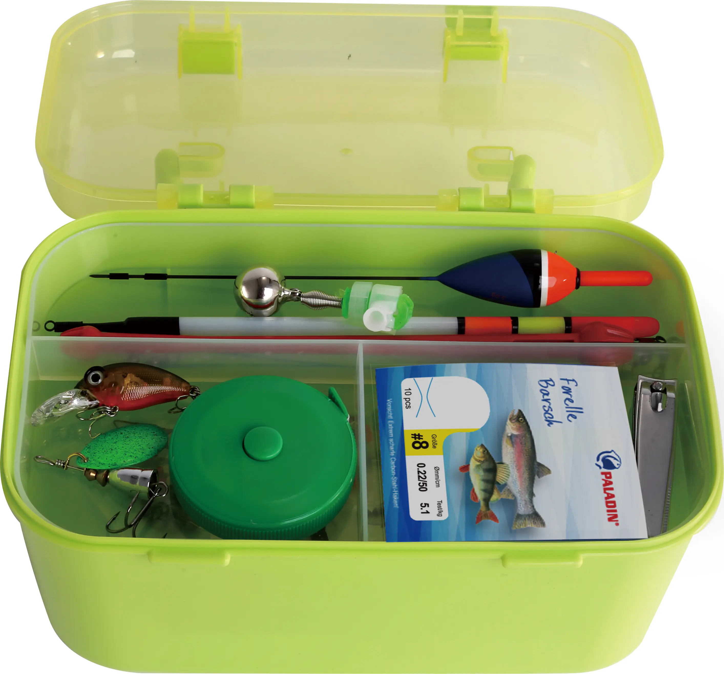 Paladin Kinder Einsteiger-Angelset mit Transportbox 113 Teile