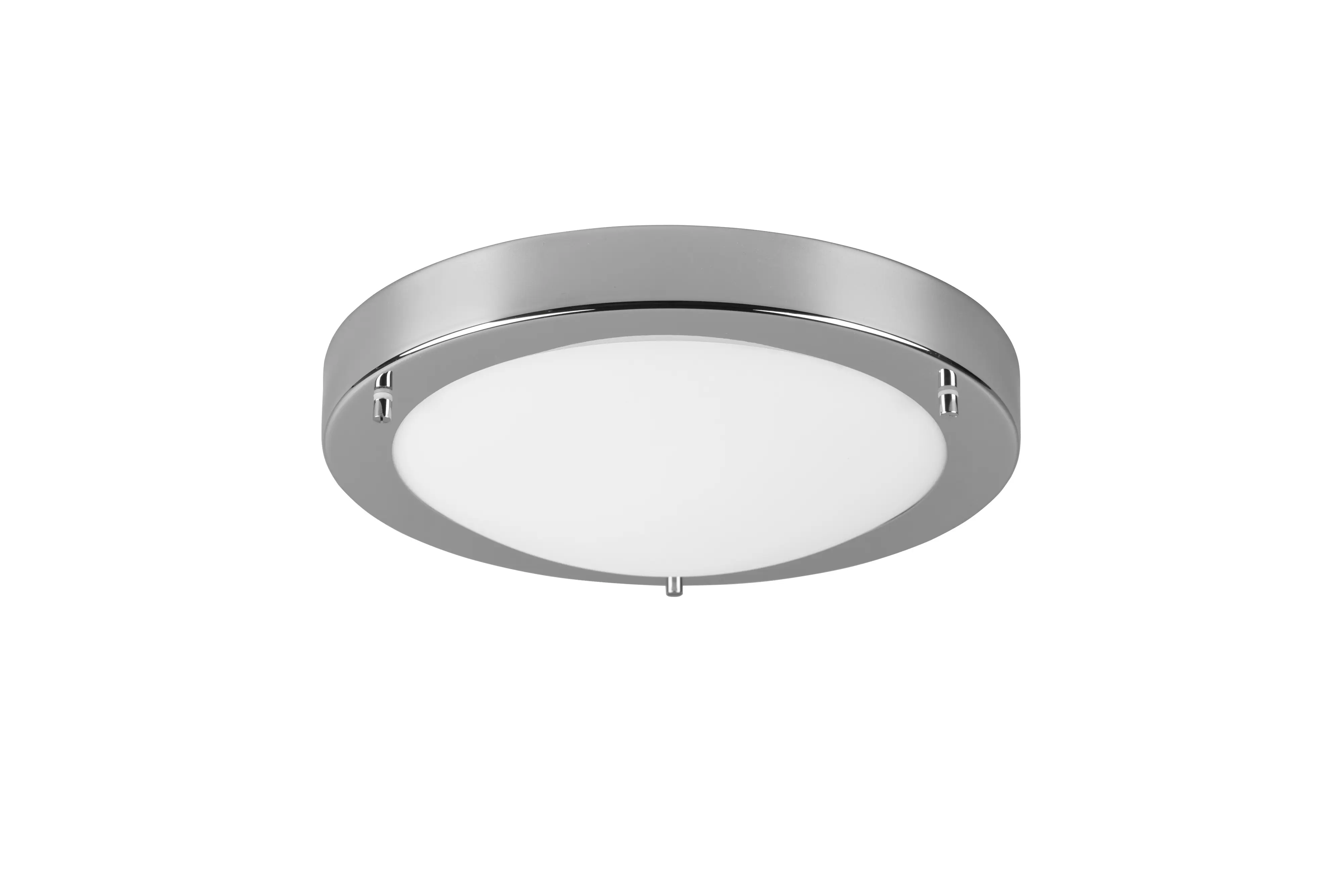 Trio Bad Deckenleuchte Condus Ø31cm E27 chrom max. 60 W Glas weiss
