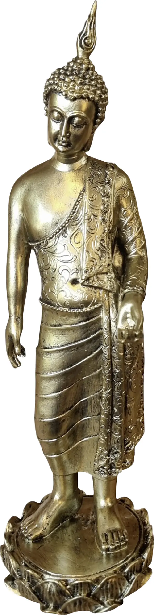 Dekofigur Buddha 39 cm bunt