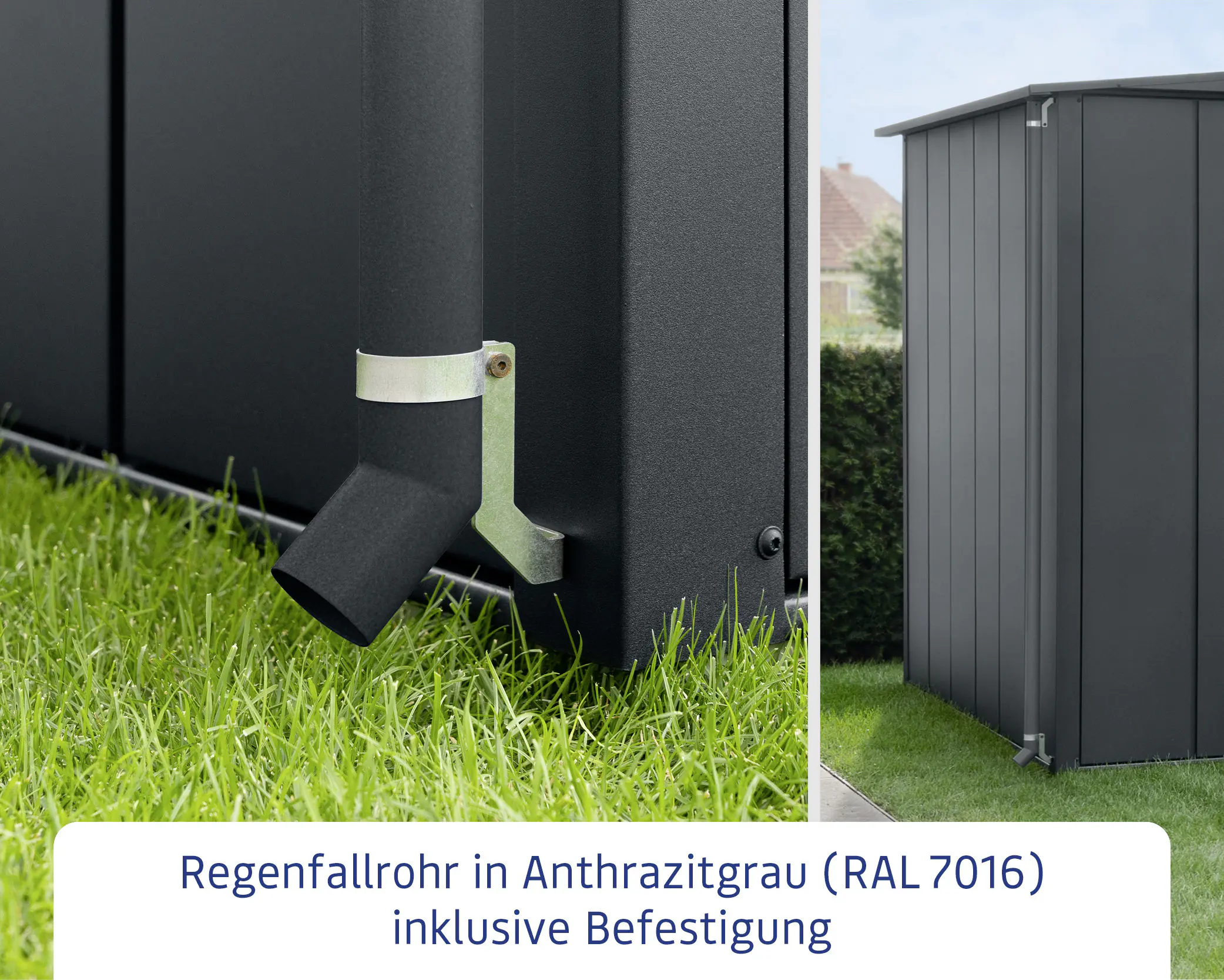 EcoStar Regenfallrohr RAL7016 (Anthrazitgrau)