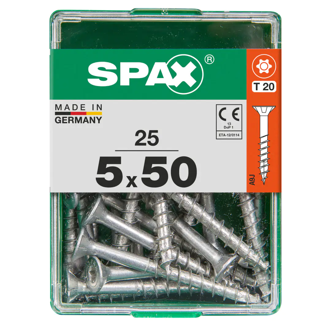 Spax Universalschrauben 5.0 x 50 mm TX 20 - 25 Stk.