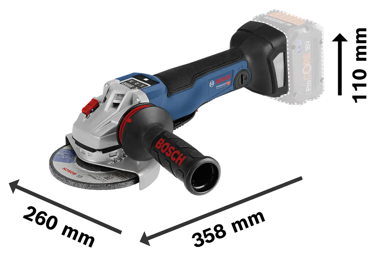 Bosch Winkelschleifer Akku GWS 18 V-10 SC 18 V Ø 150 mm