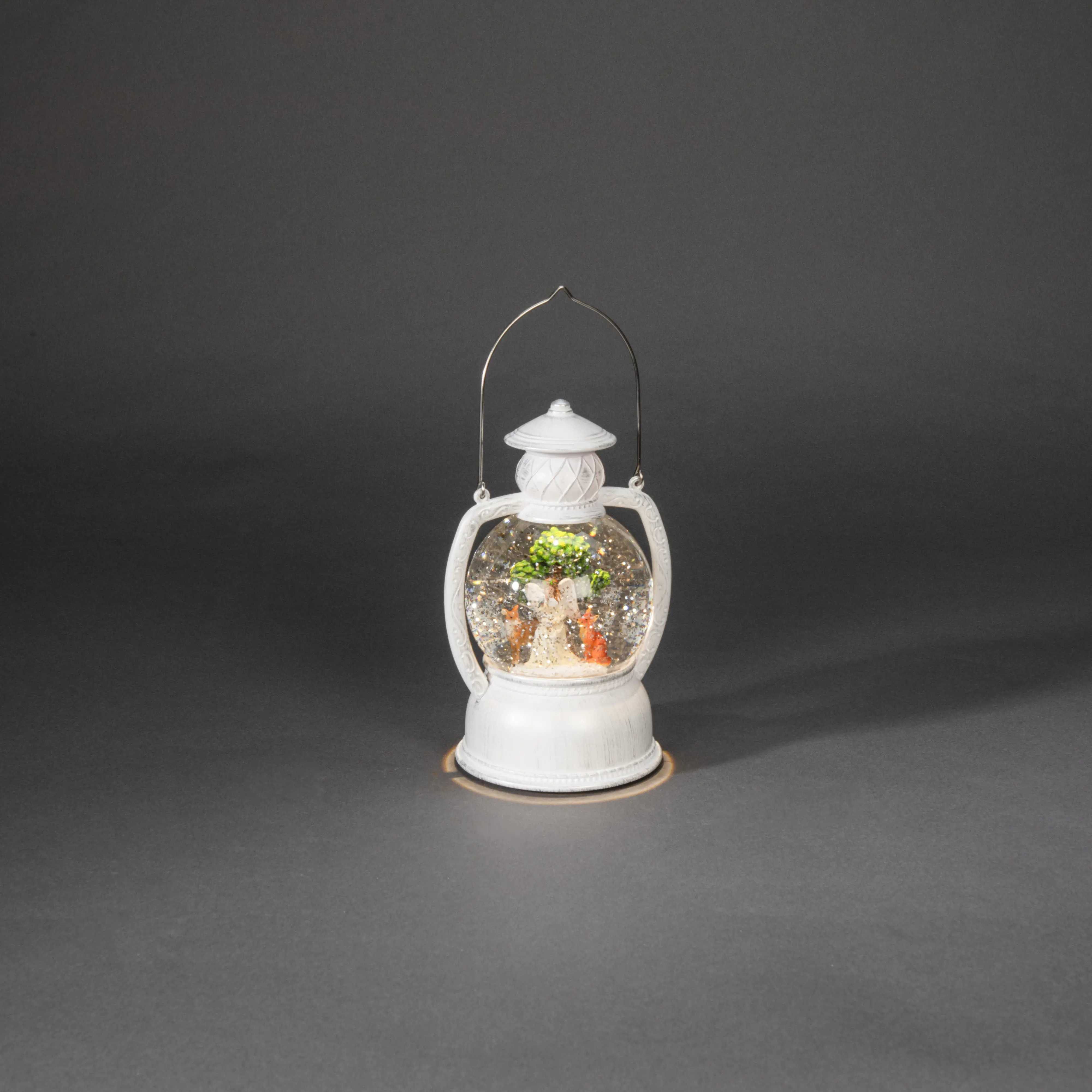 Konstsmide LED Kugellaterne Engel und Rentier 1 warmweiße Diode