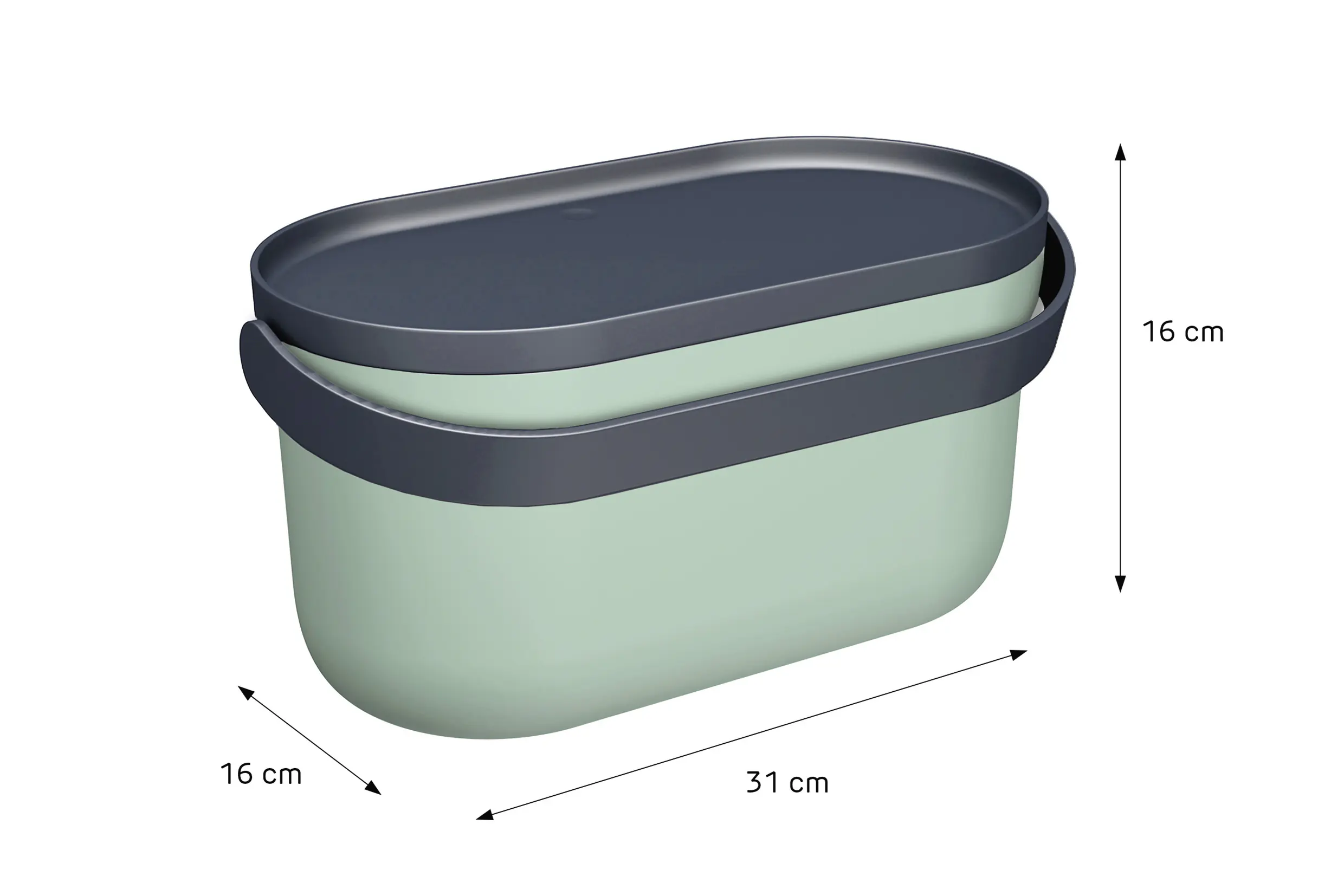 Garantia Biomülleimer Nova agave-graphite grey 5 L