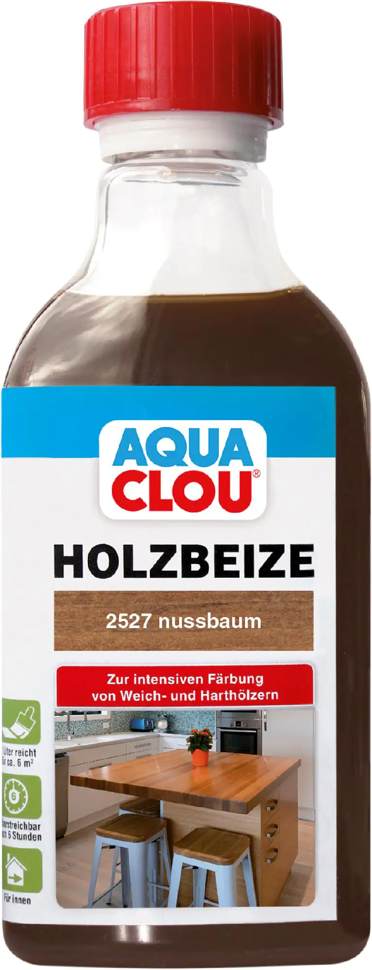 Aqua Clou Holzbeize 250 ml nussbaum Aqua Clou Holzbeize 250 ml nussbaum