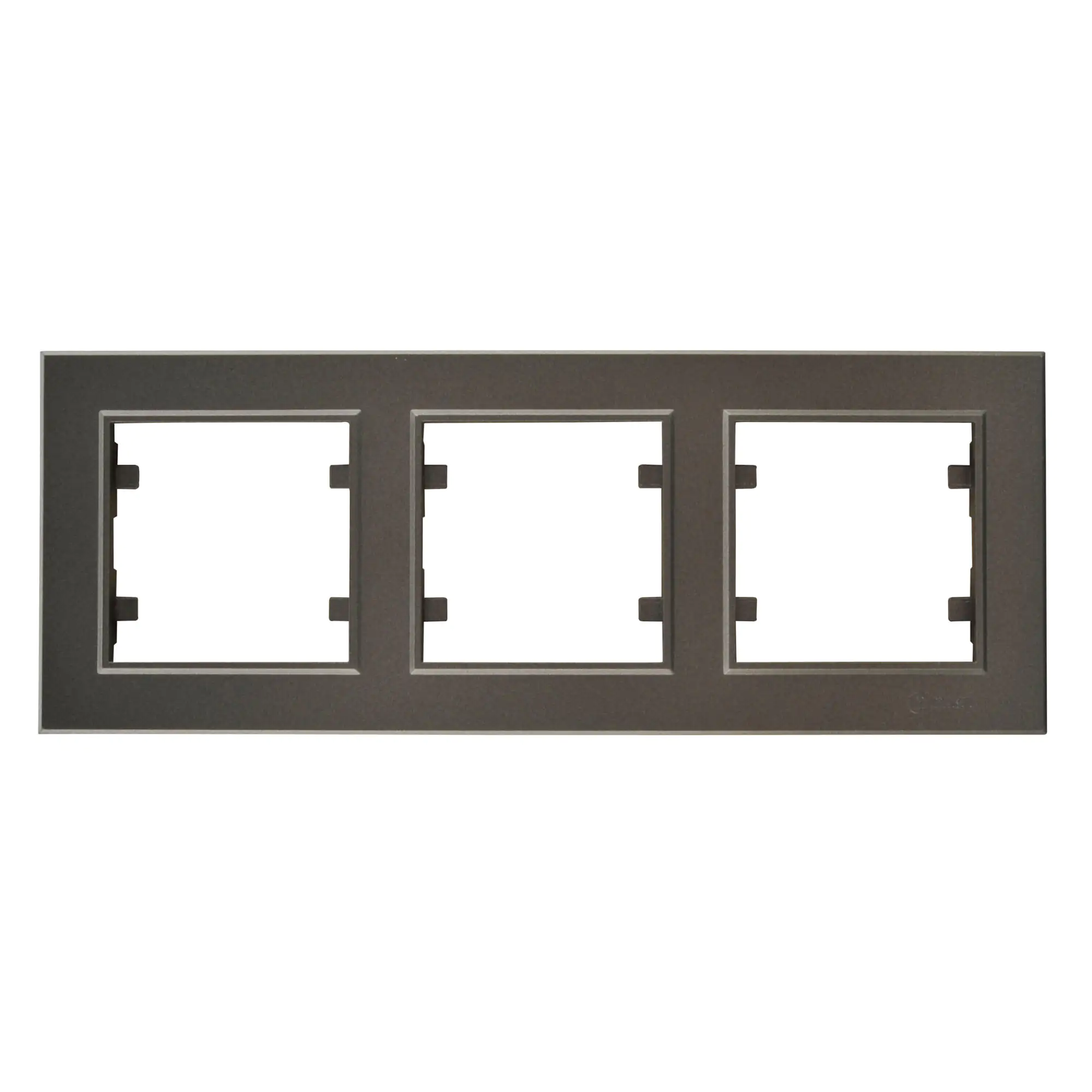 Unitec Abdeckrahmen 3-fach, waagerecht anthrazit, Serie Karea Unitec Abdeckrahmen 3-fach, waagerecht anthrazit, Serie Karea