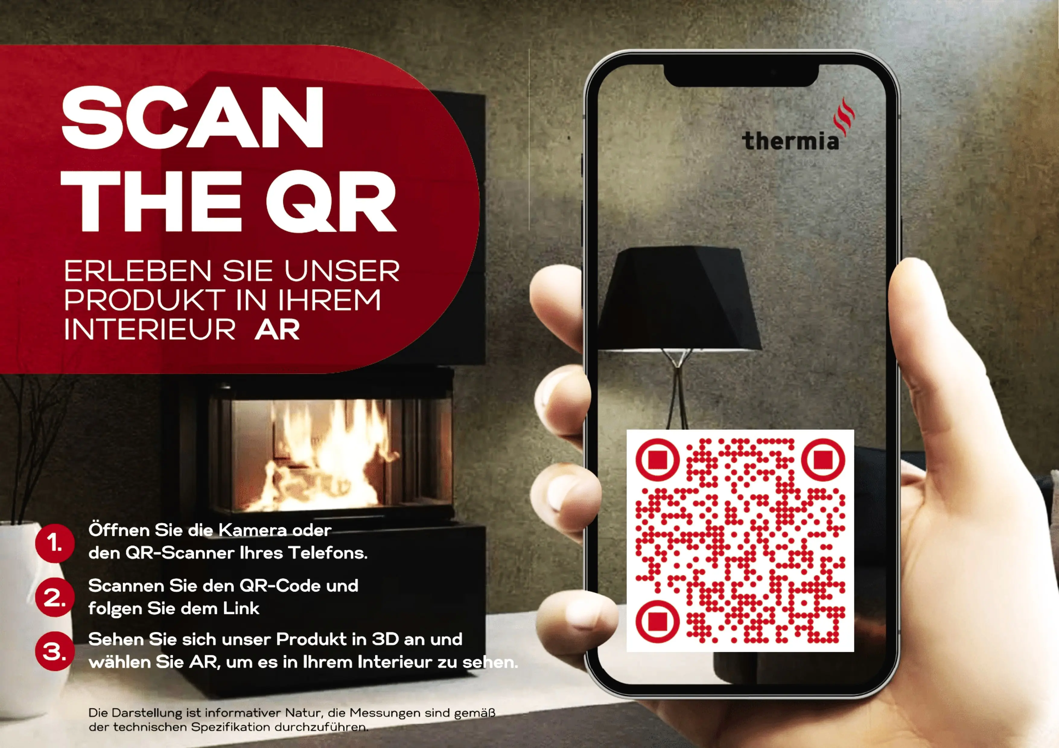 Thermia Kaminofen Cumulus Omega Kalkstein 7 kW