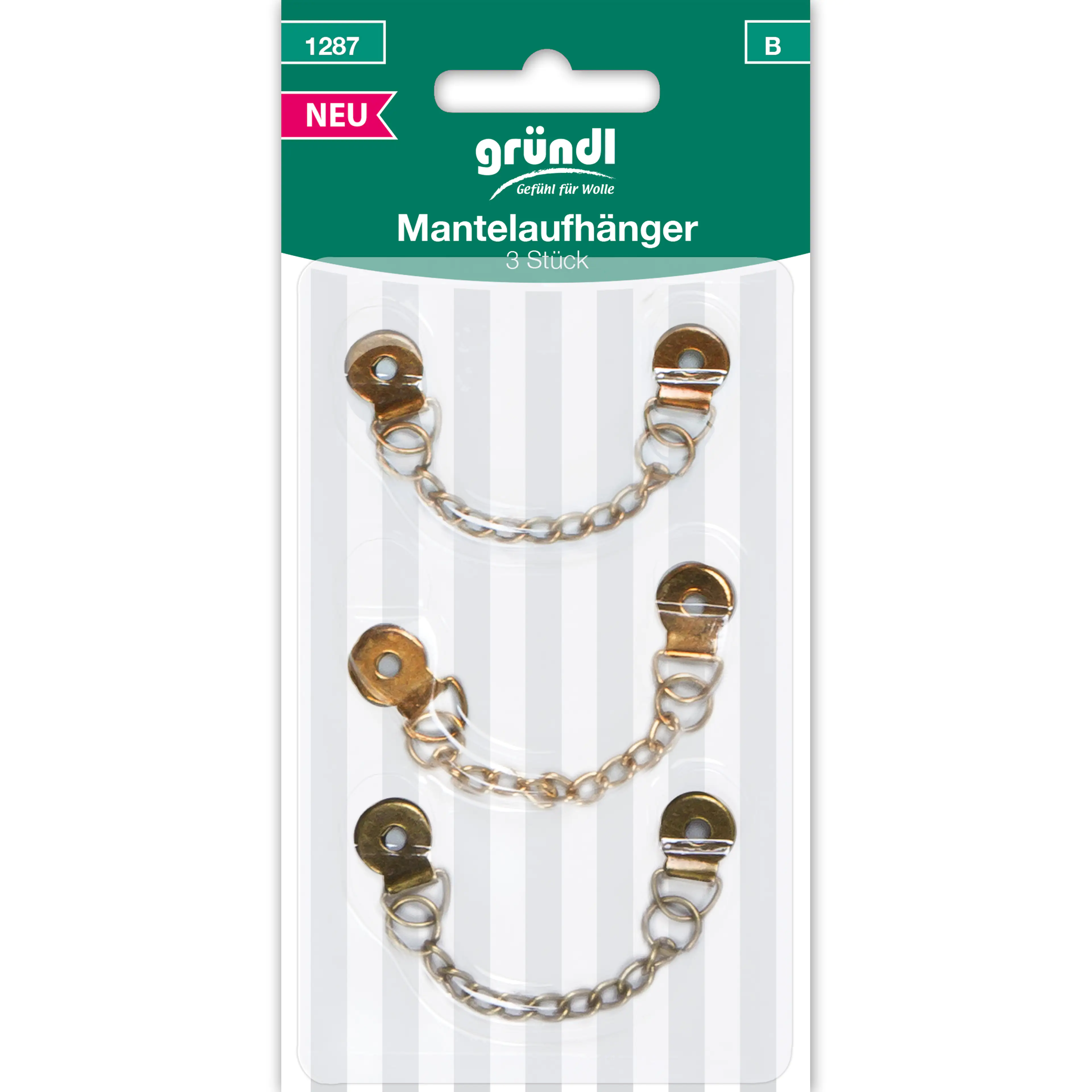 Gründl Mantelaufhänger 3 Stück
