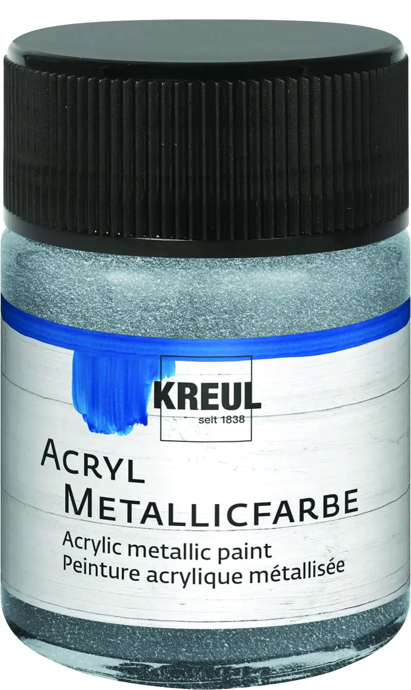 Kreul Acryl Metallicfarbe silber 50 ml Kreul Acryl Metallicfarbe silber 50 ml