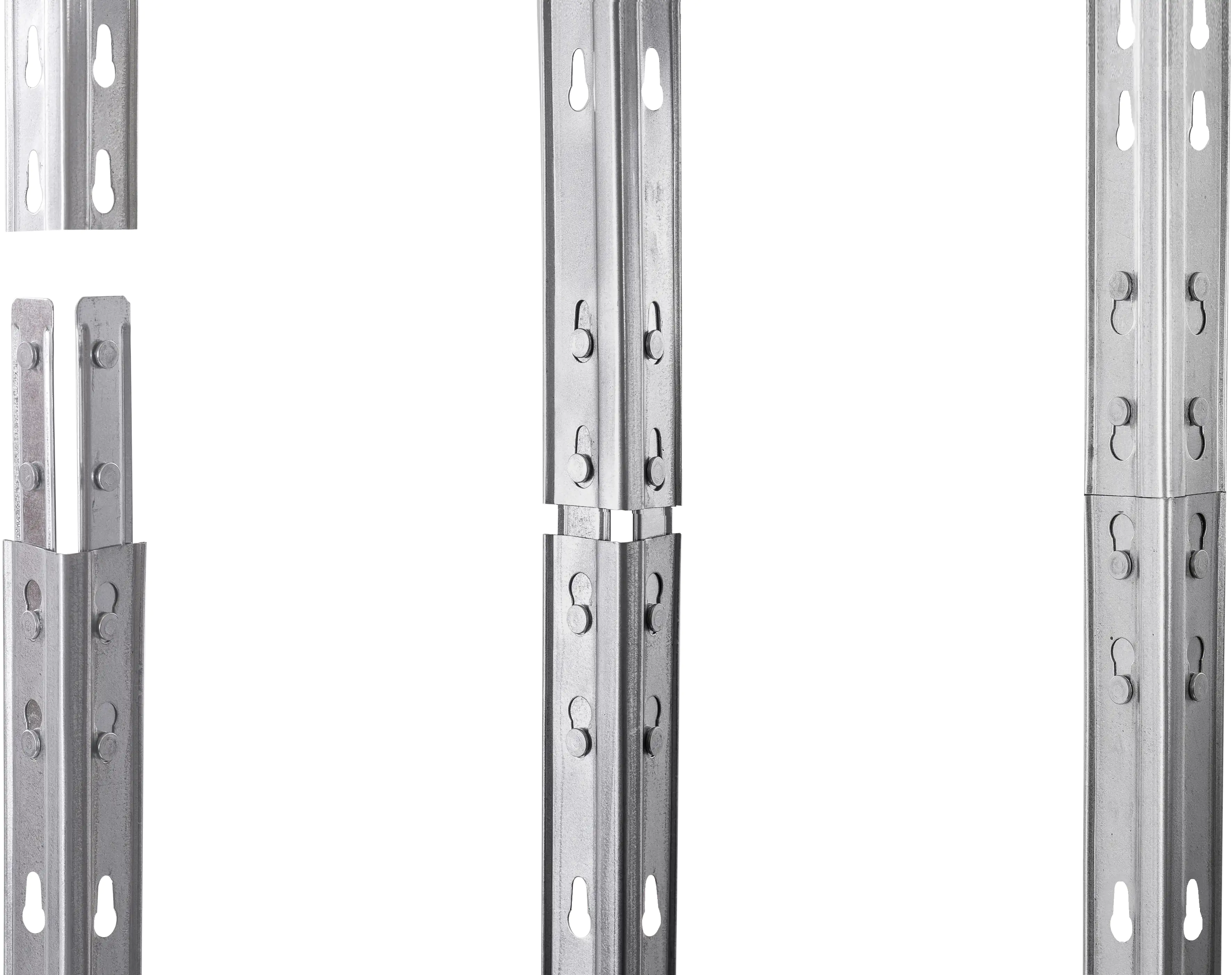 8586002700527_2148574 Rivet Metallsteckregal S 180 x 75 x 35 cm 4 Holzböden 700 kg
