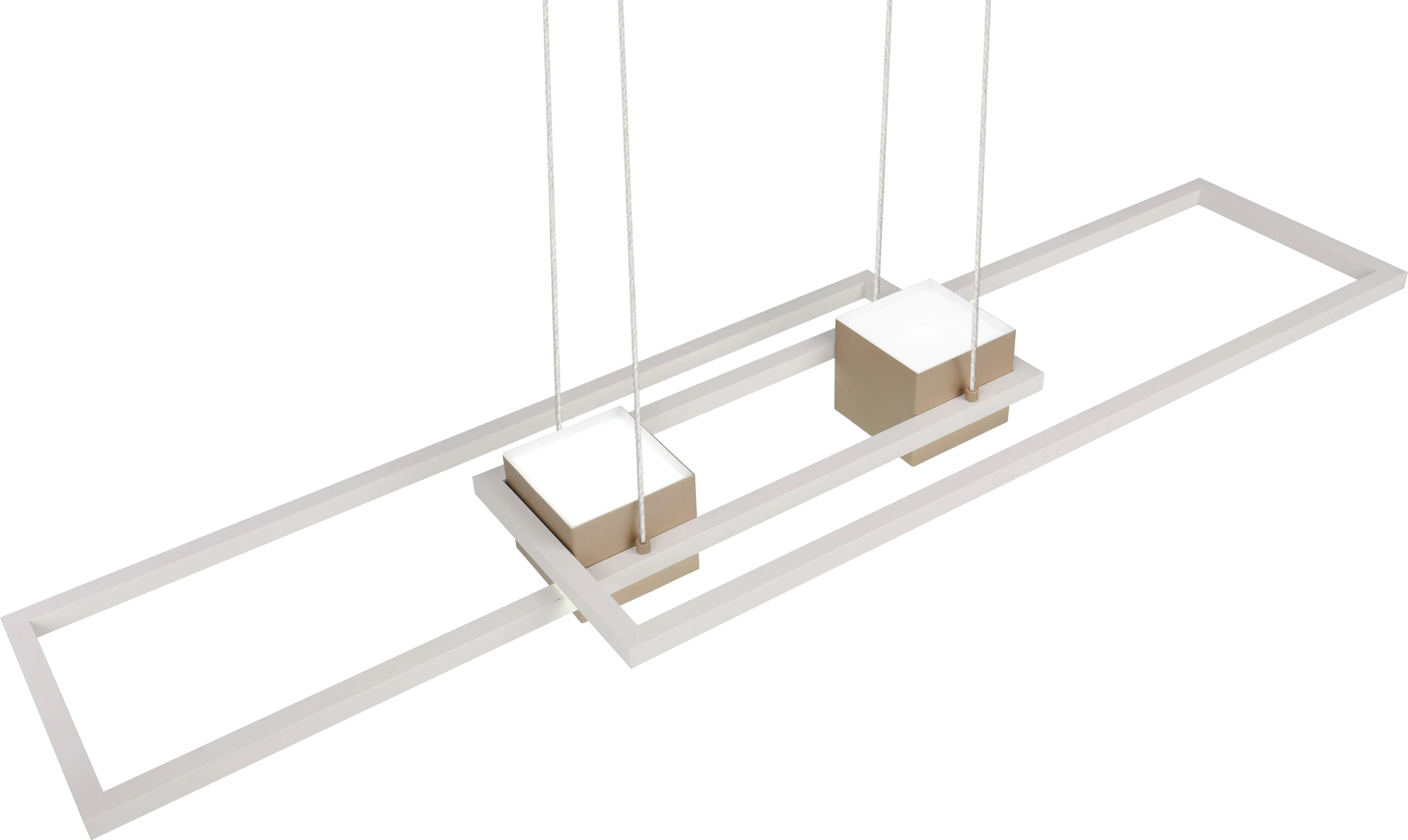 Trio Leuchten LED Pendelleuchte Albany 37W, warmweiß-kaltweiß, coffee